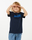 T-shirts - Donkerblauw T-shirt broer, 2-7 jaar