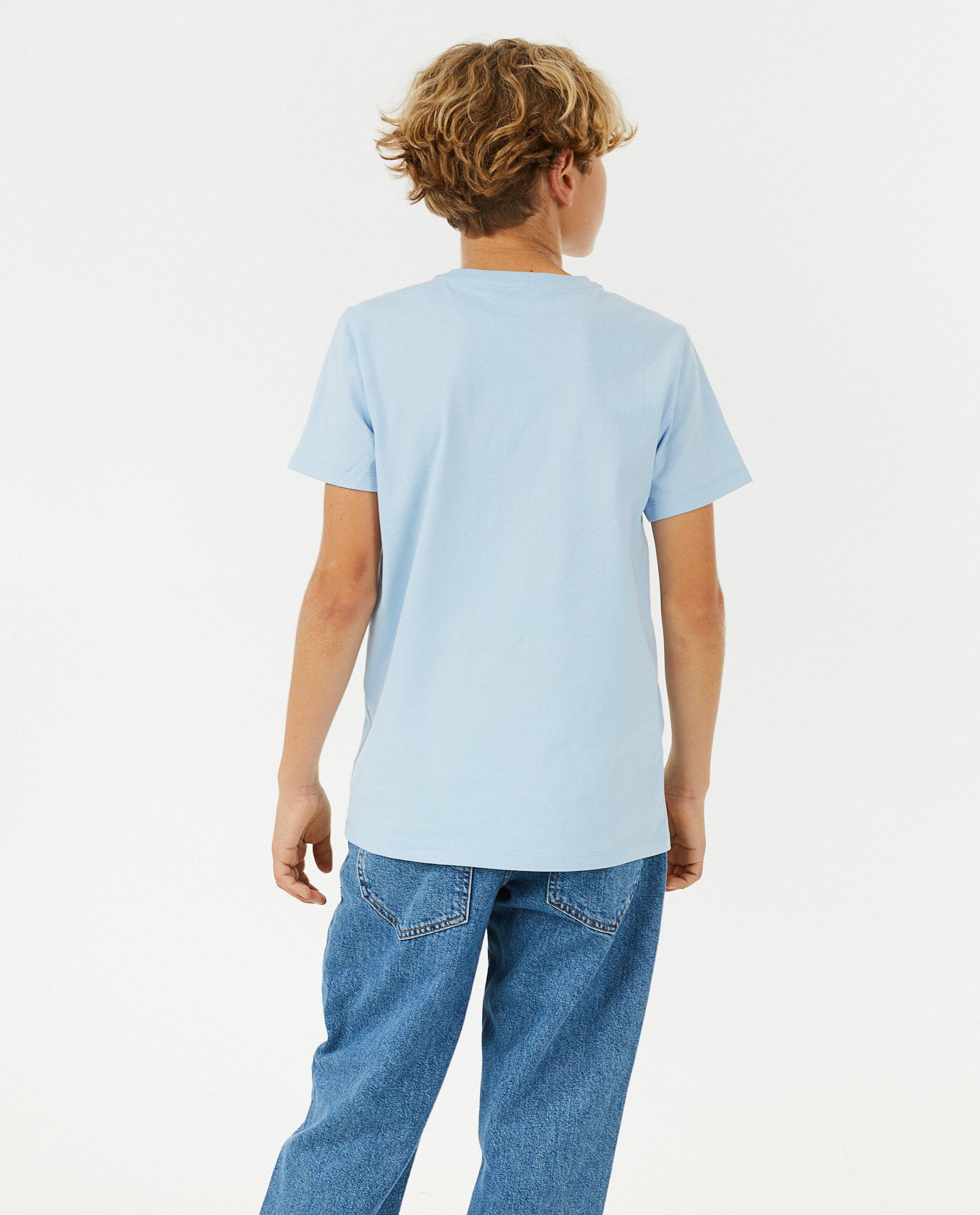 T-shirts - Lichtblauw T-shirt broer, 7-14 jaar