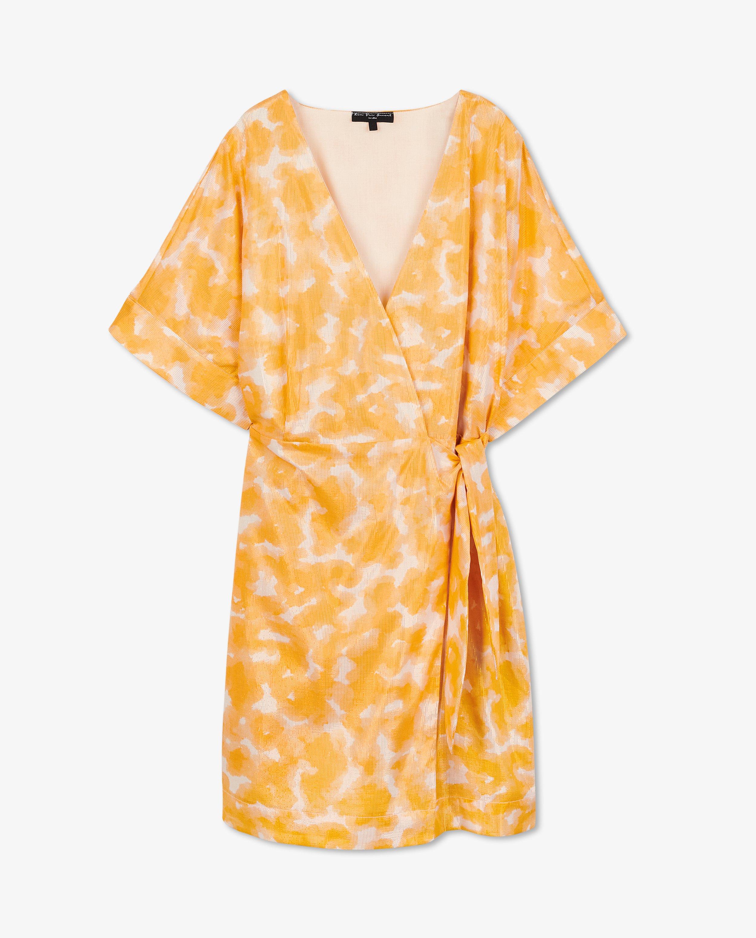 Robes - Robe portefeuille avec fil métallisé