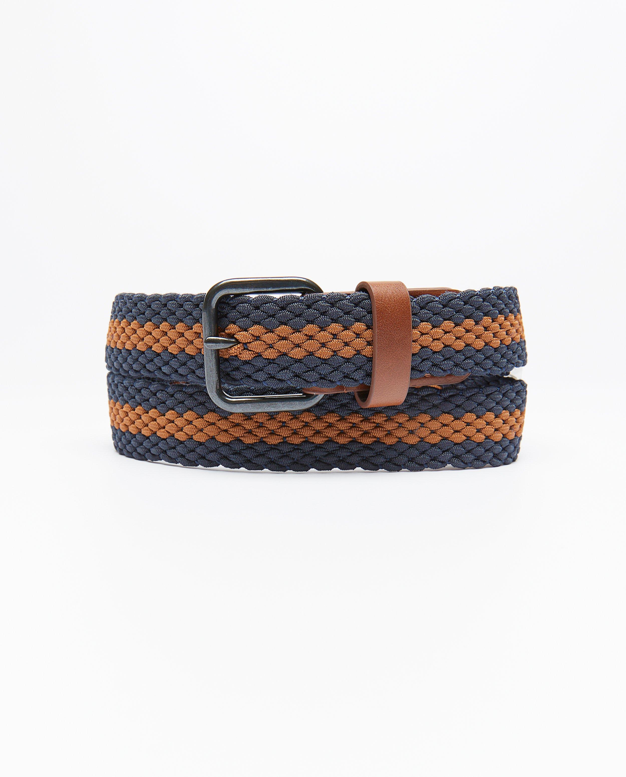 Blauw-bruine riem, heren - null - JBC