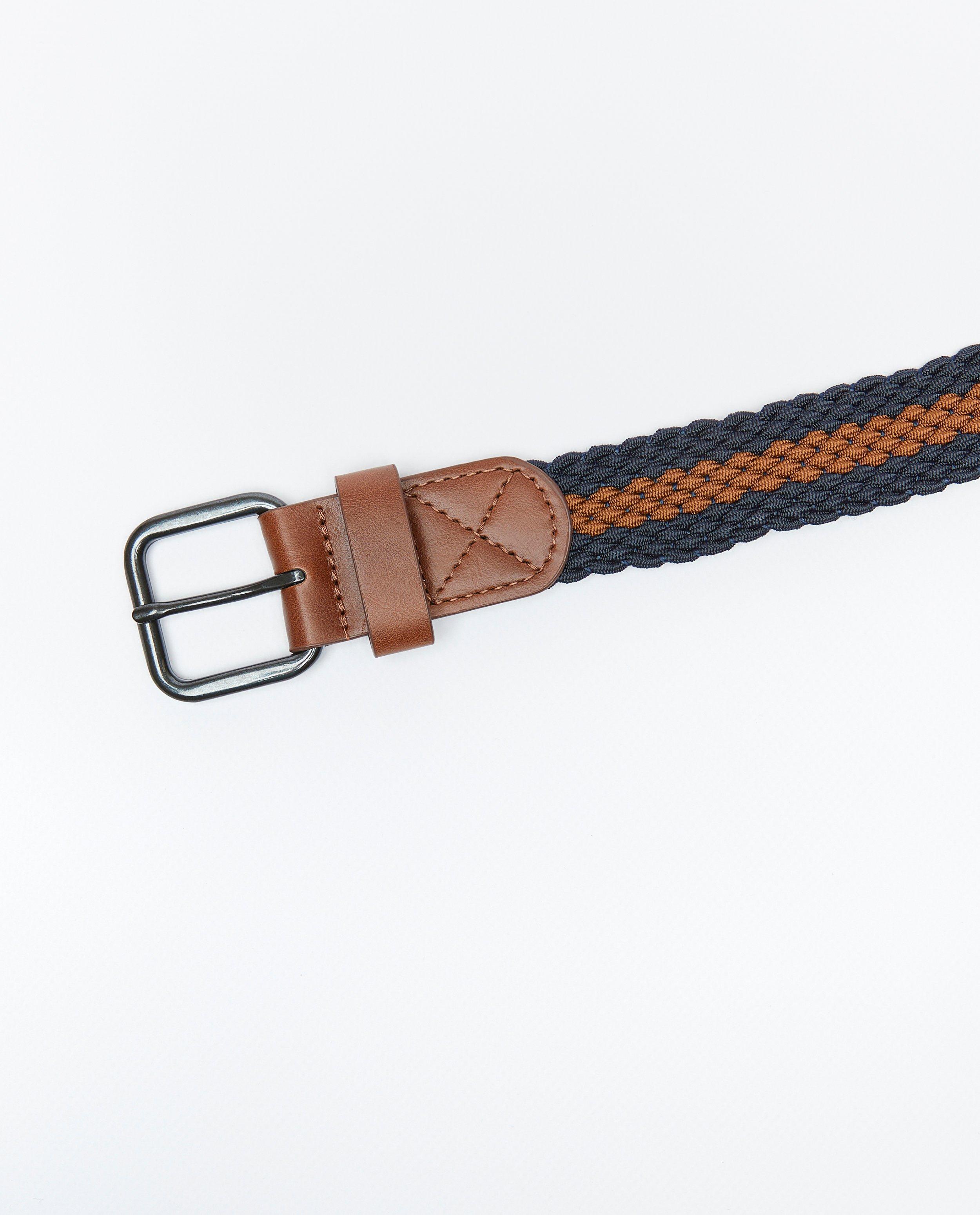 Riemen - Blauw-bruine riem, heren