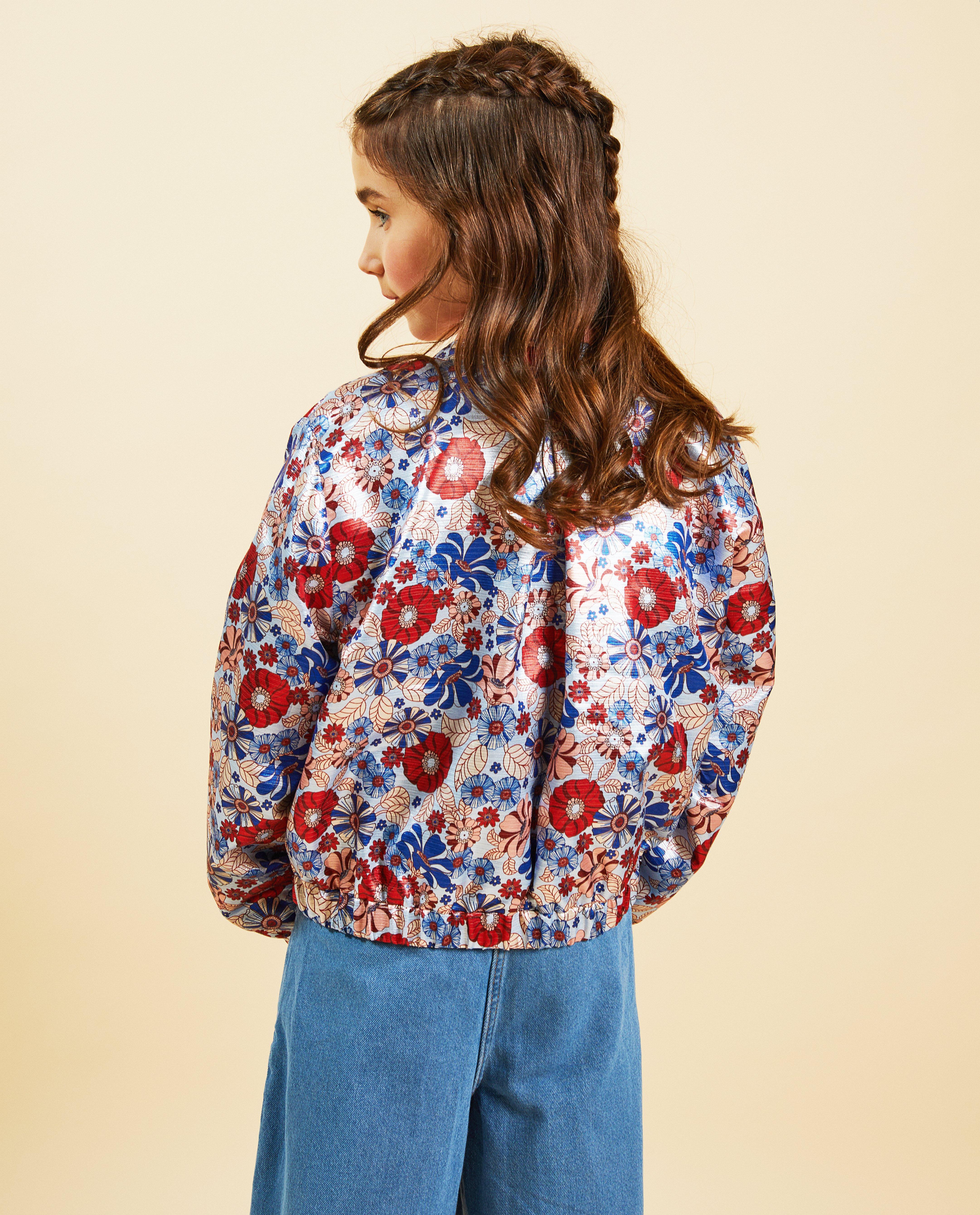 Cardigan - Boxy jasje met print, Communie