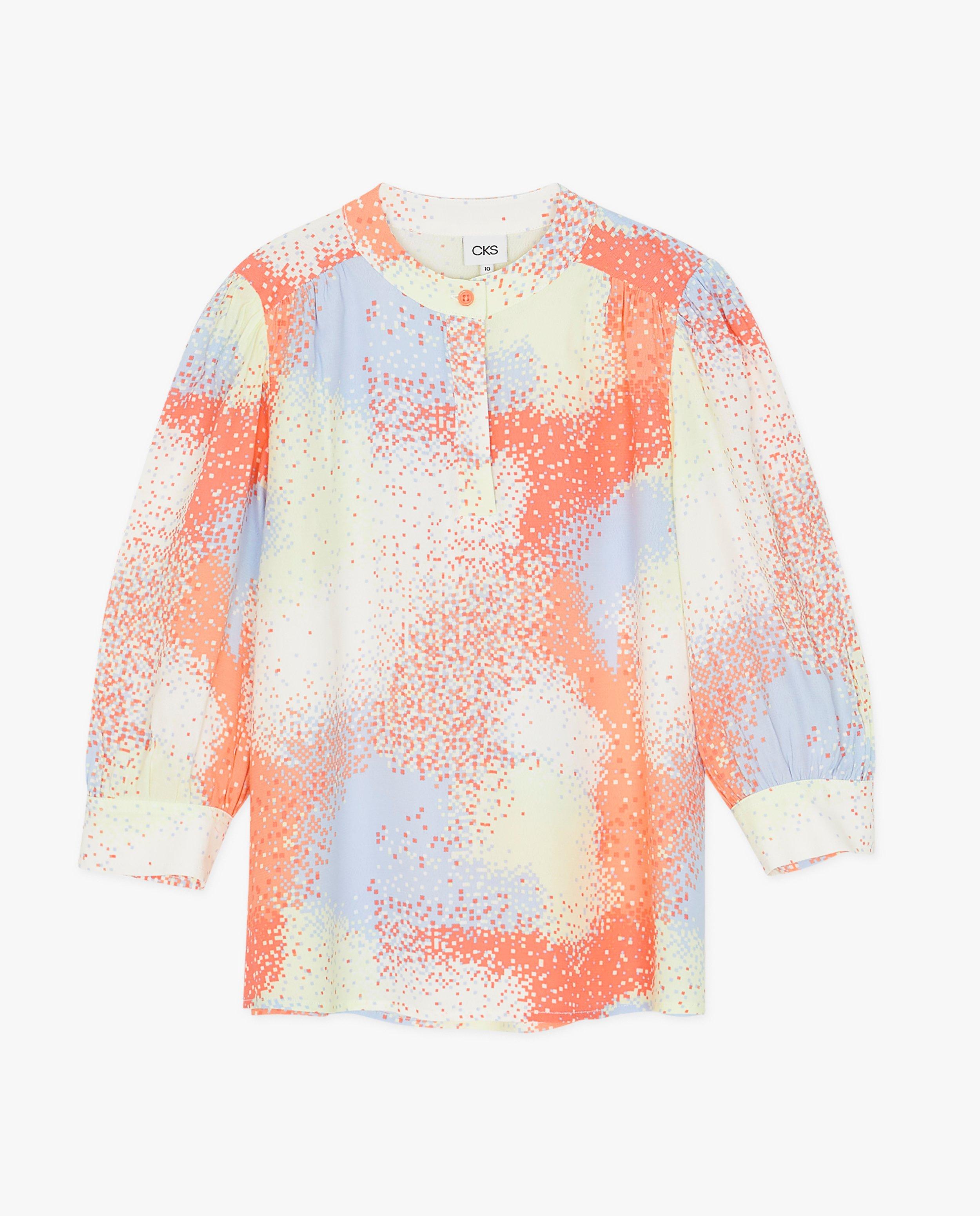 Blouse met pixelprint, Communie - null - CKS Kids