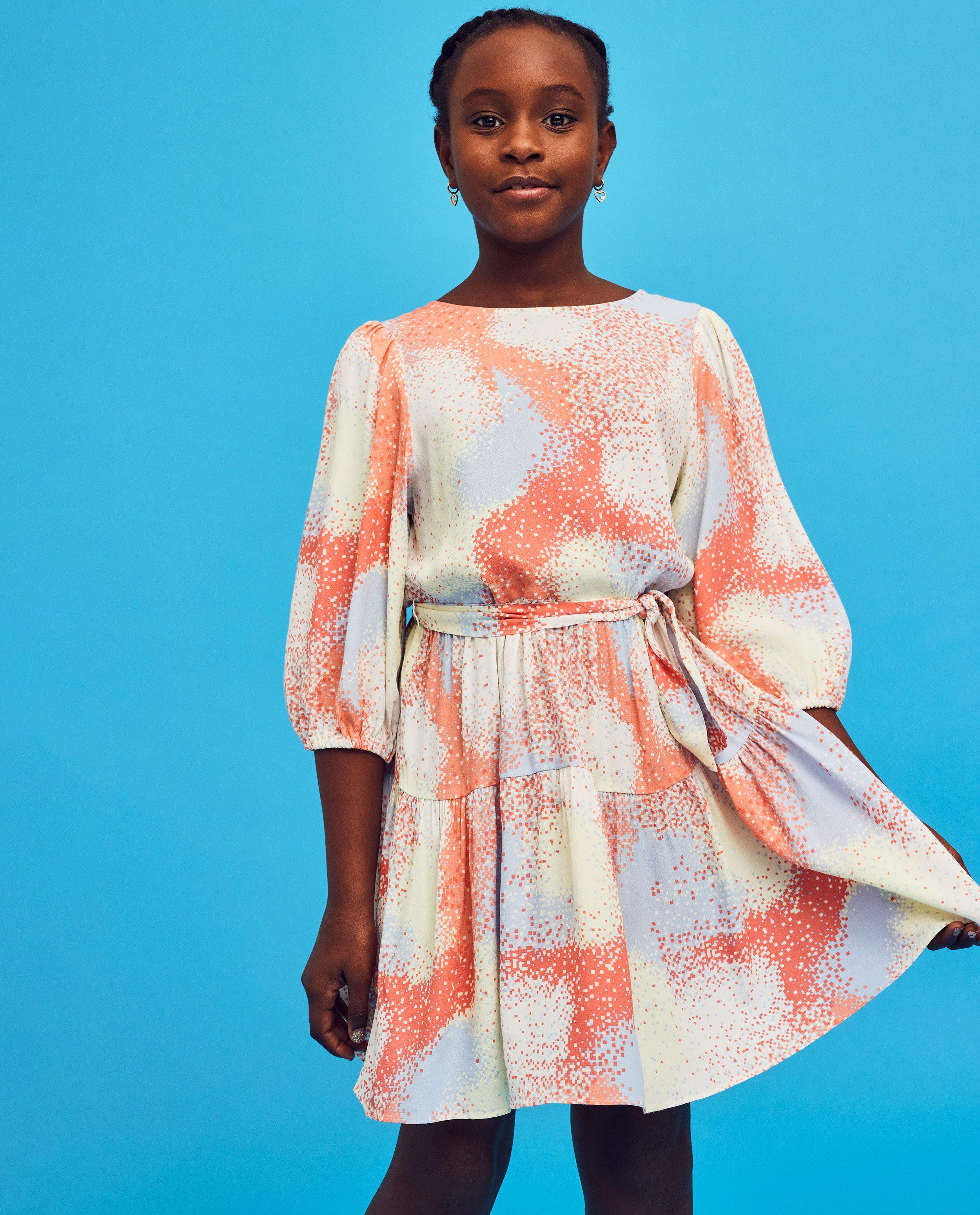 Robe à imprimé pixel, Communion - null - CKS