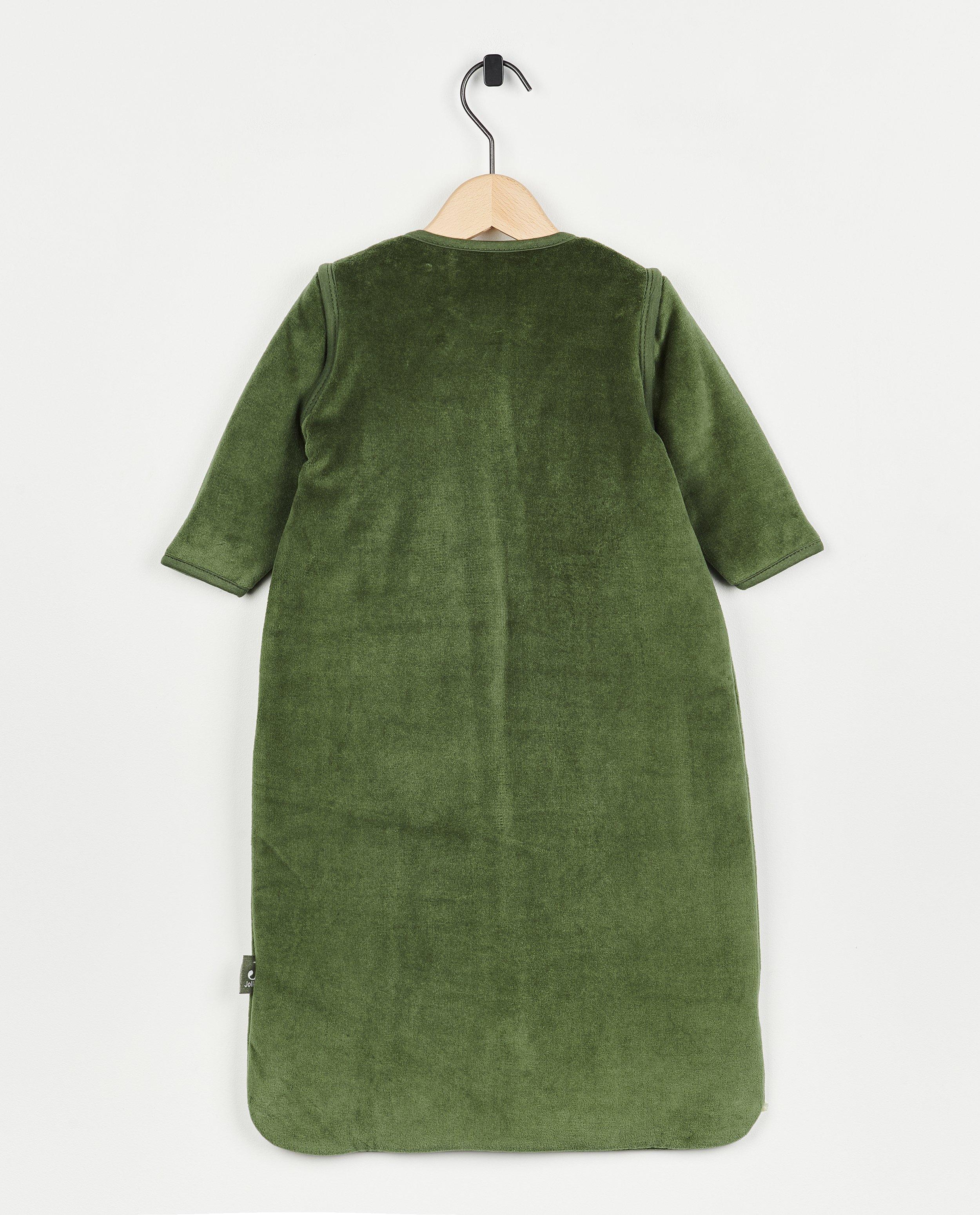 Babyspulletjes - Groene slaapzak van fluweel (70 cm), TOG 3,0