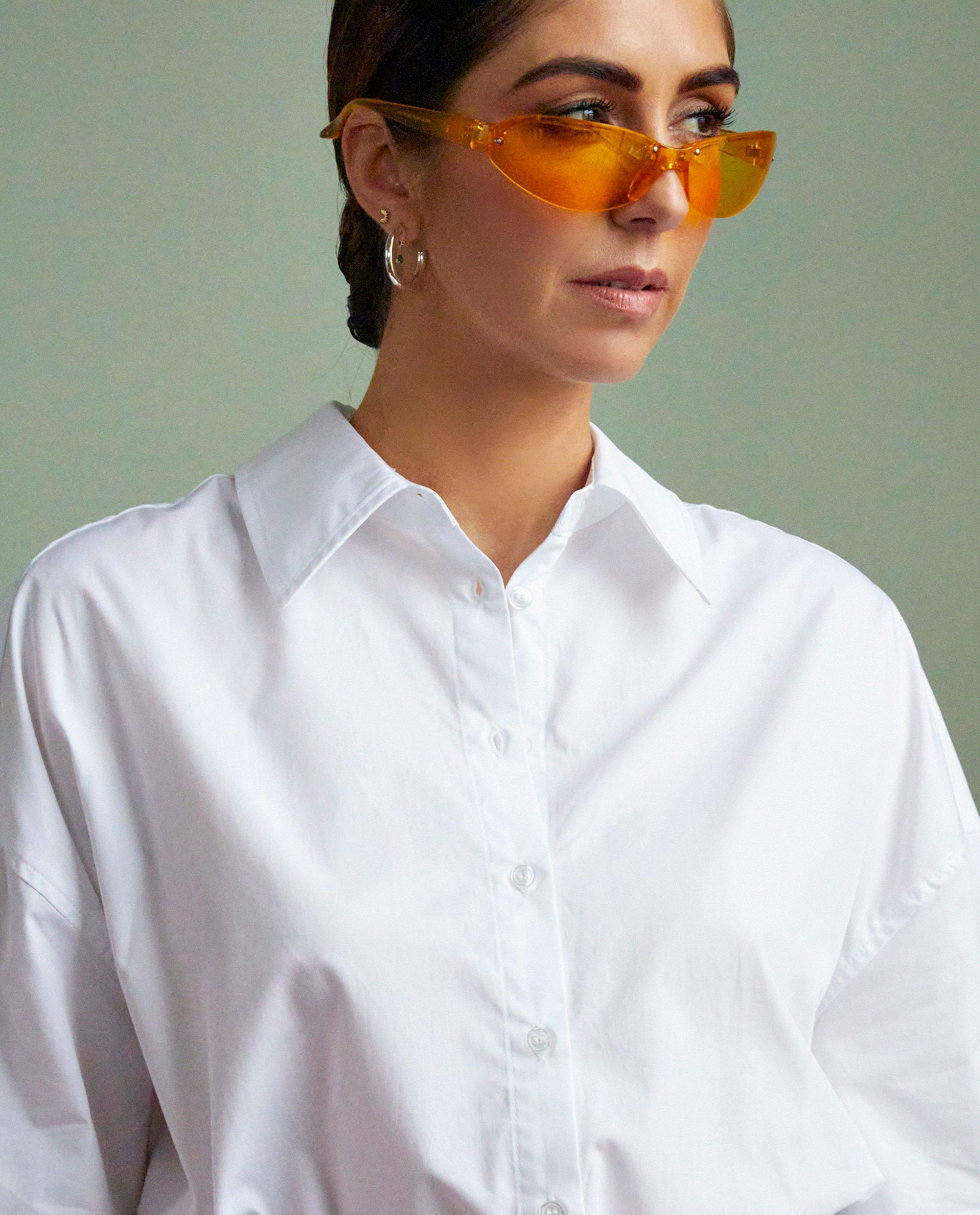 Chemisier blanc, coupe ample - null - Kim Van Oncen