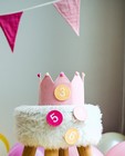 Couronne d’anniversaire rose, 1-8 ans - null - Cuddles and Smiles