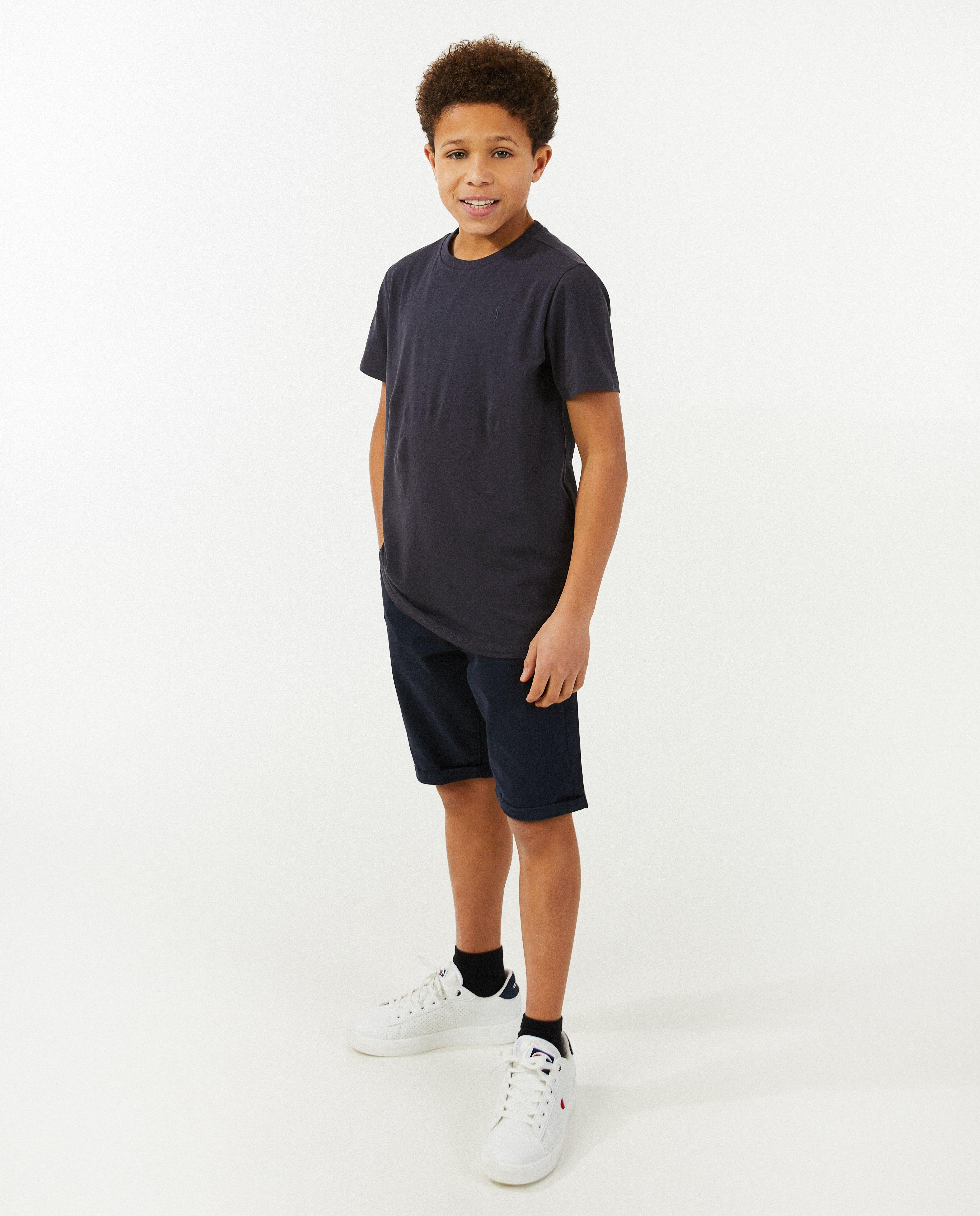 T-shirt met smiley - Product Detail - donkerblauw - afbeelding nummer 1