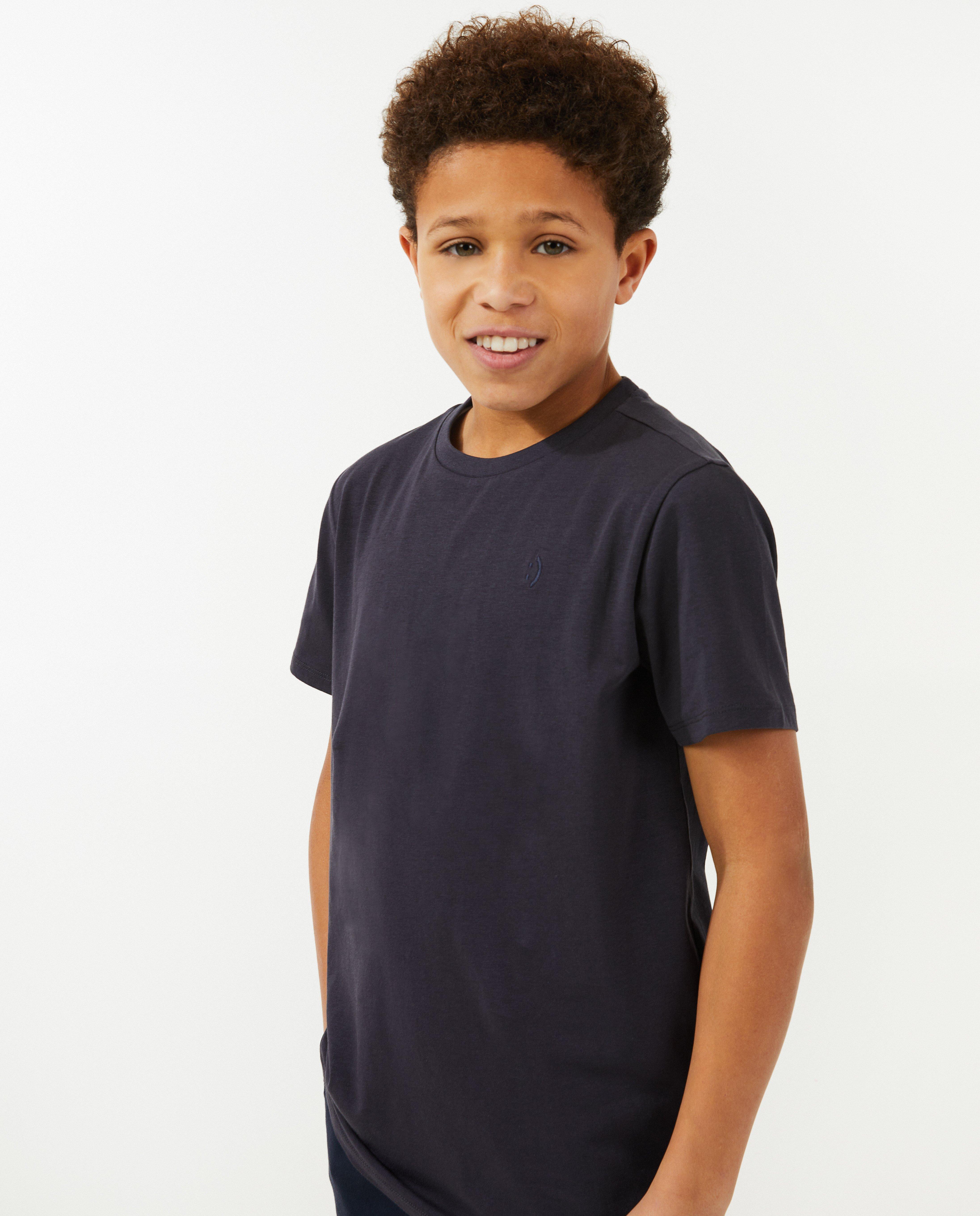 T-shirt met smiley - Product Detail - donkerblauw - afbeelding nummer 2