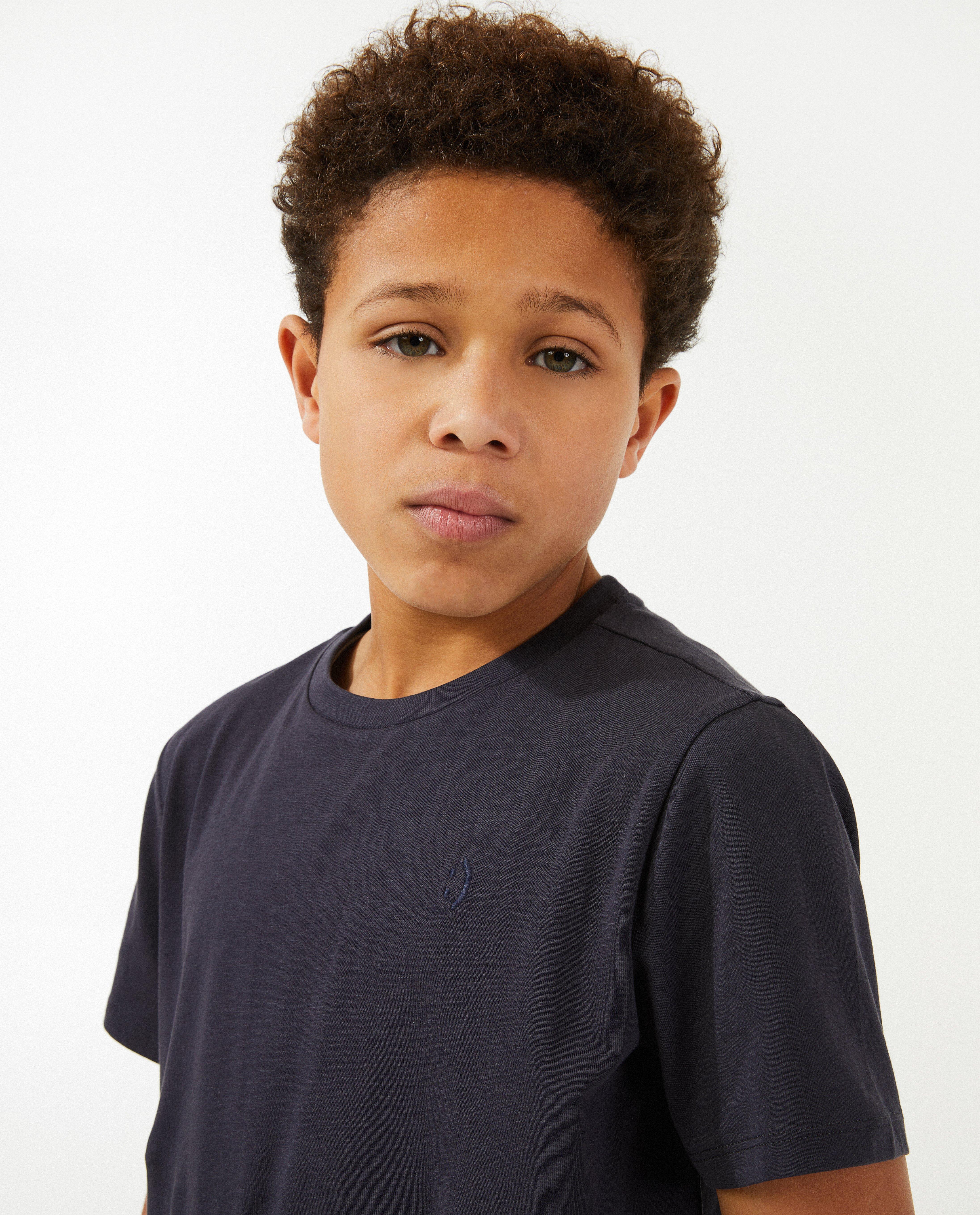 T-shirt met smiley - Product Detail - donkerblauw - afbeelding nummer 4