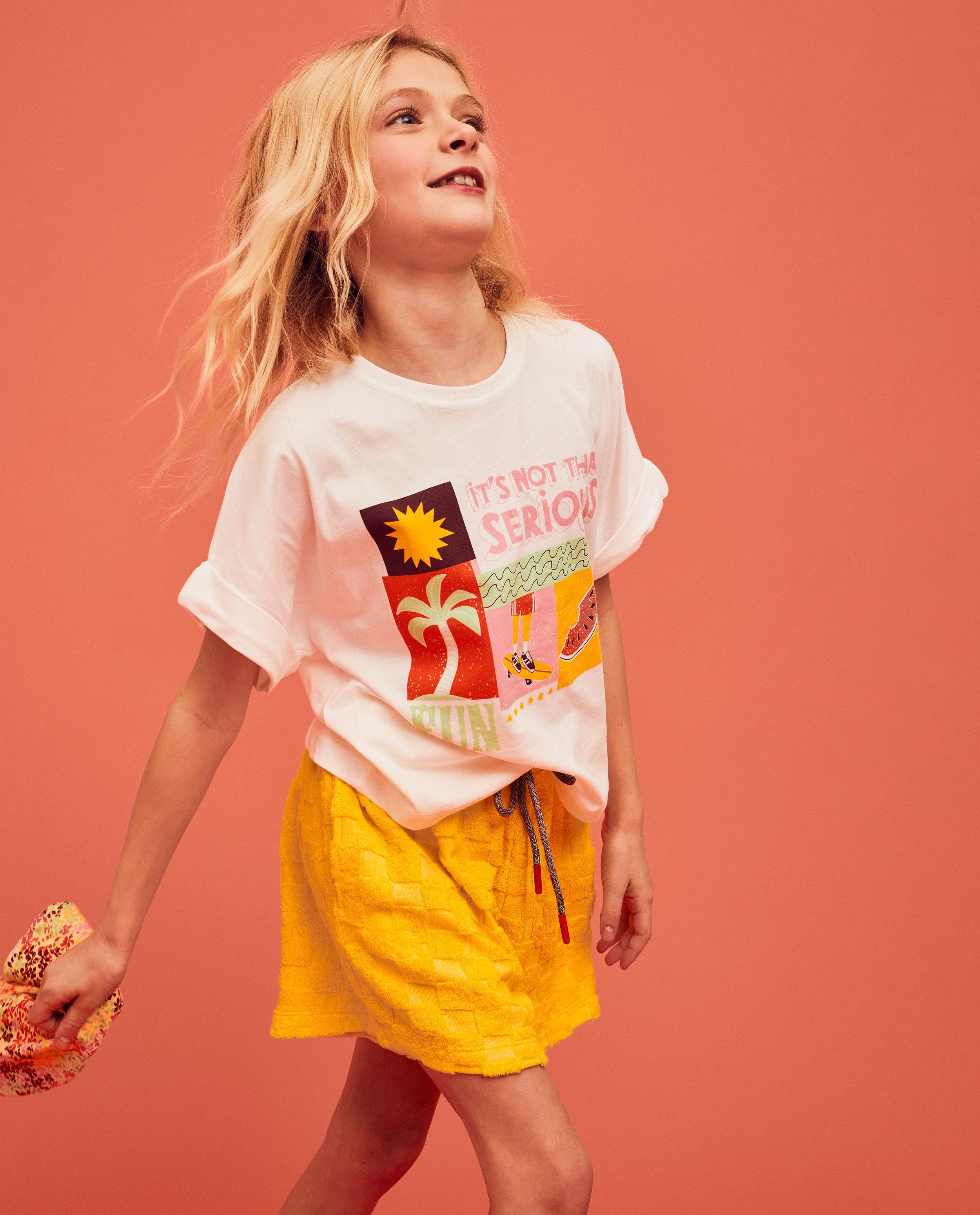 Shorten - Gele short met ruiten