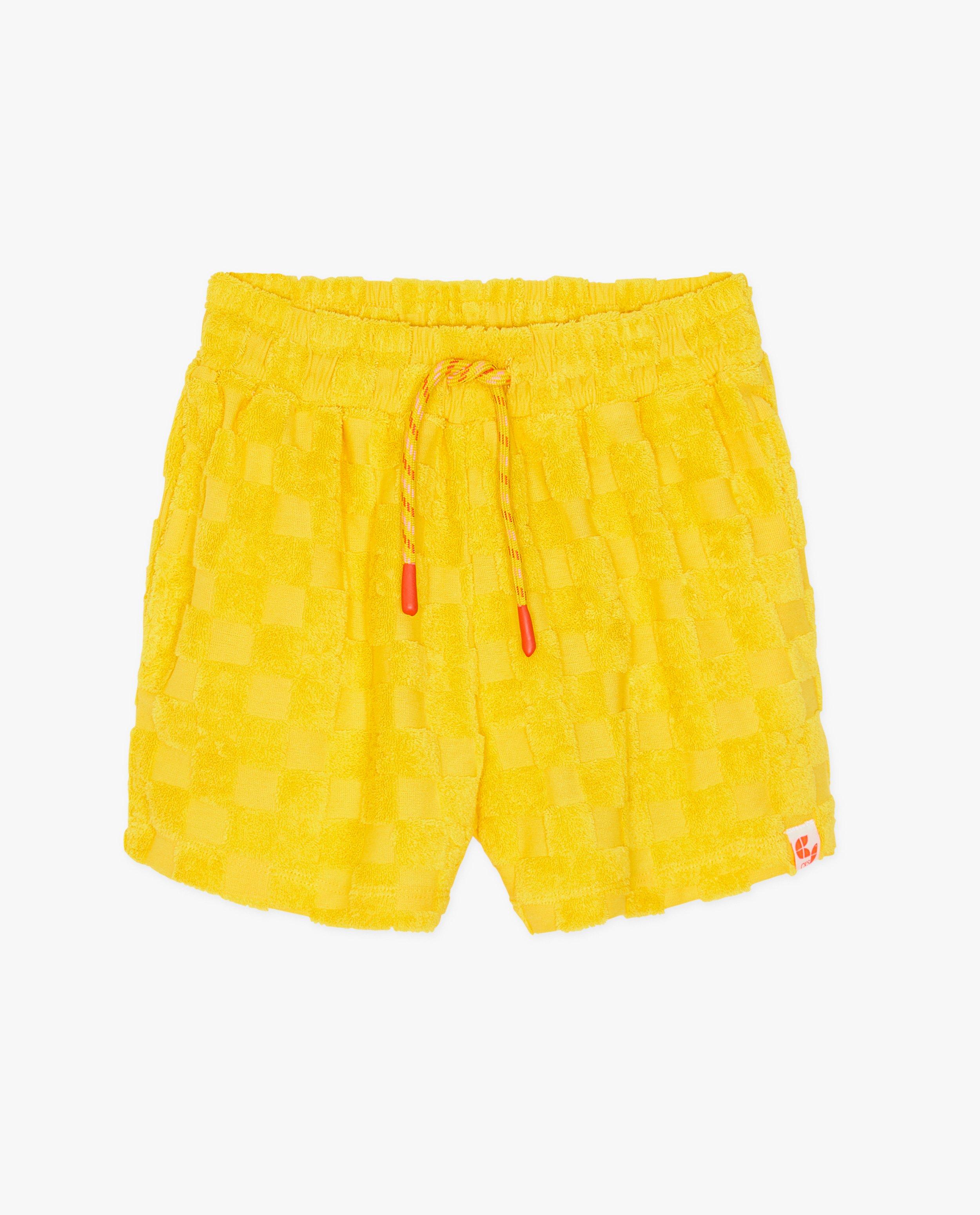 Shorten - Gele short met ruiten