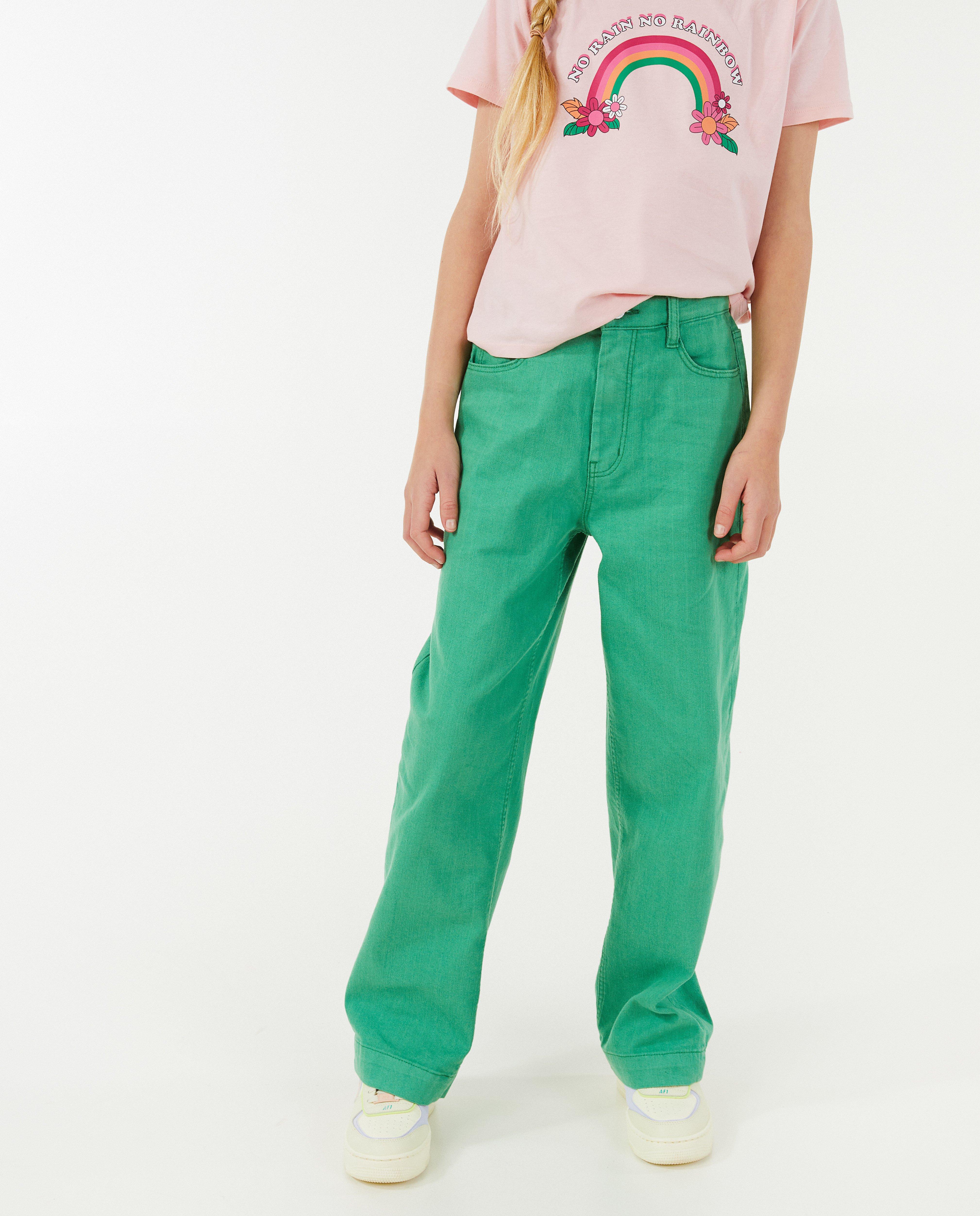 Jeans - Jeans vert, coupe à pattes d’éléphant (flared)