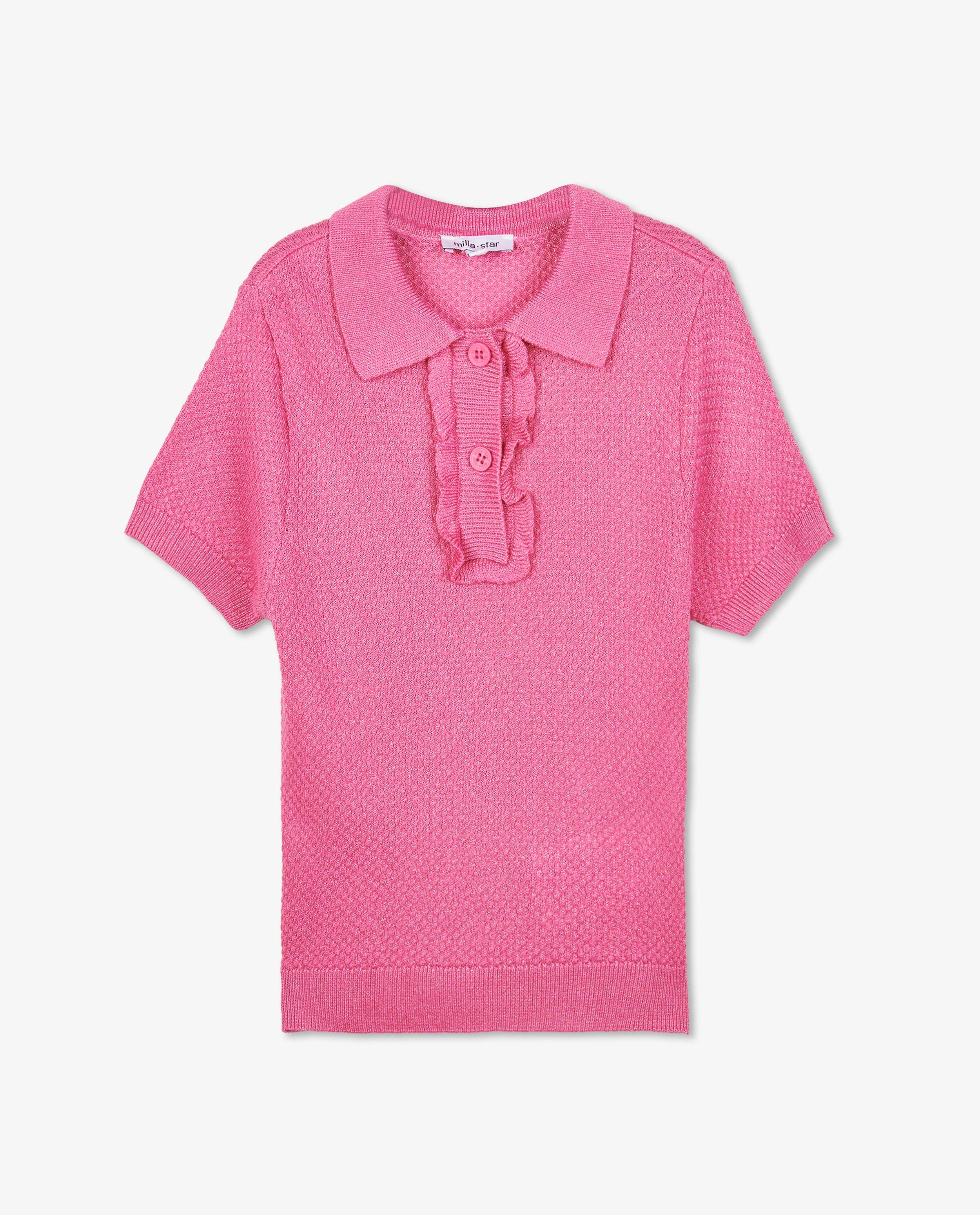 Pulls - Top tricoté avec un fil métallisé