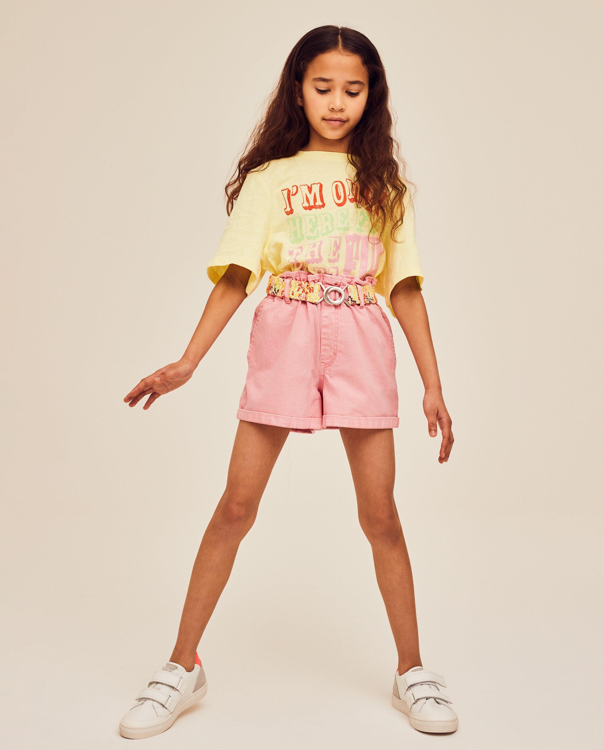 Shorten - Roze short met riem