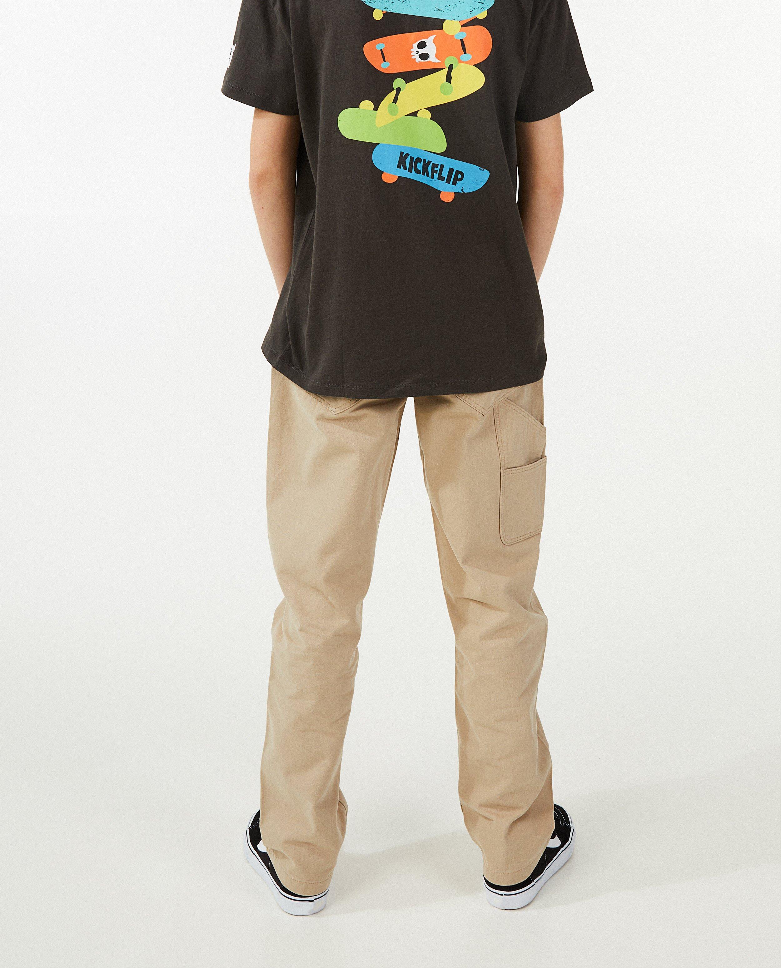 Pantalons - Pantalon beige, coupe skater