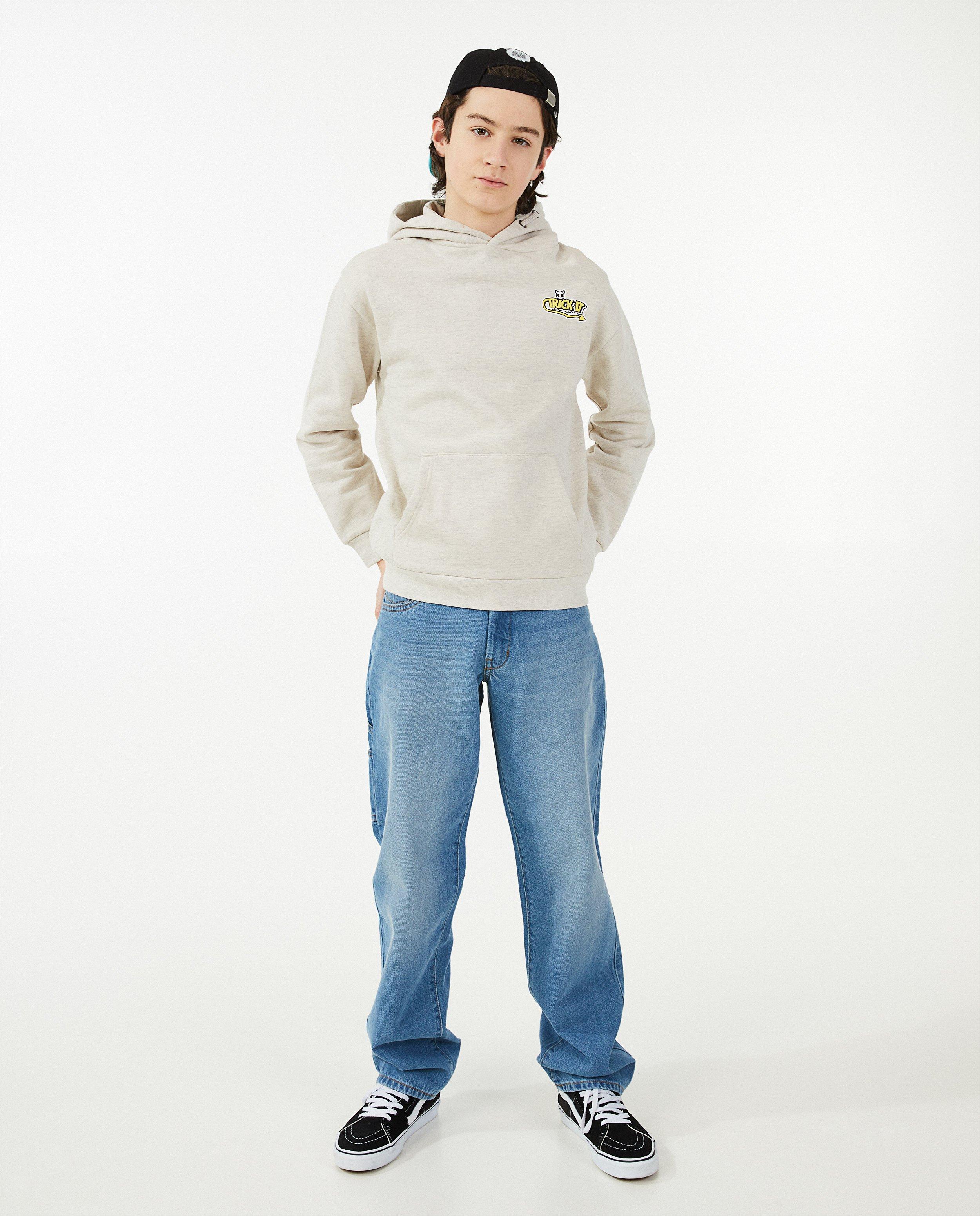 Blauwe jeans, skate fit - null - Trick-it