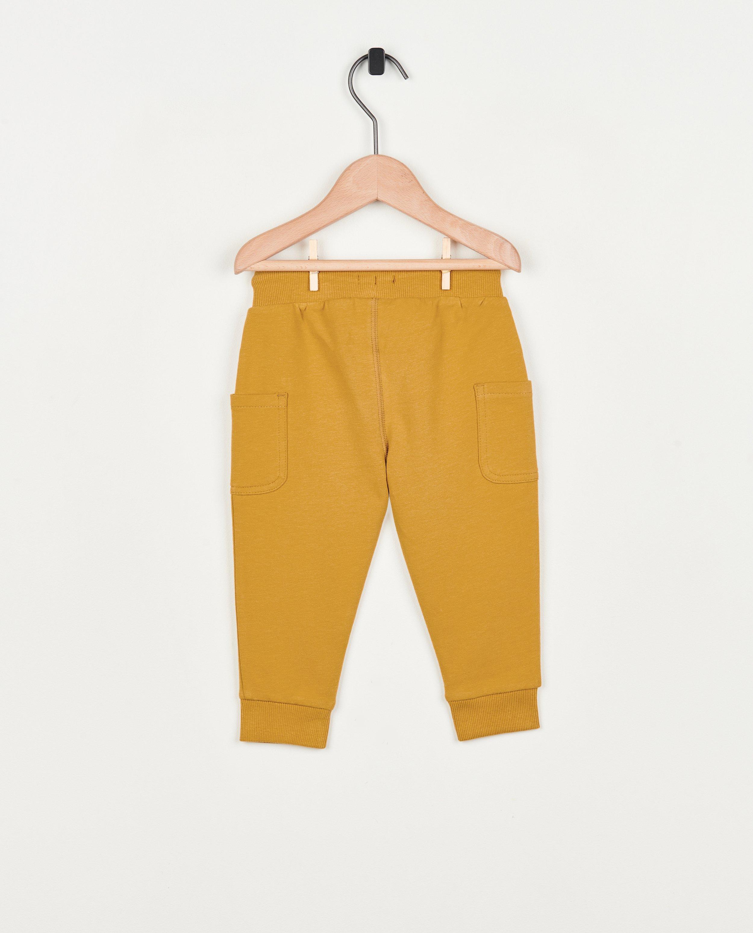 Broeken - Bruingele jogger
