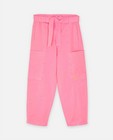 Jeans - Pantalon rose avec une ceinture à nouer