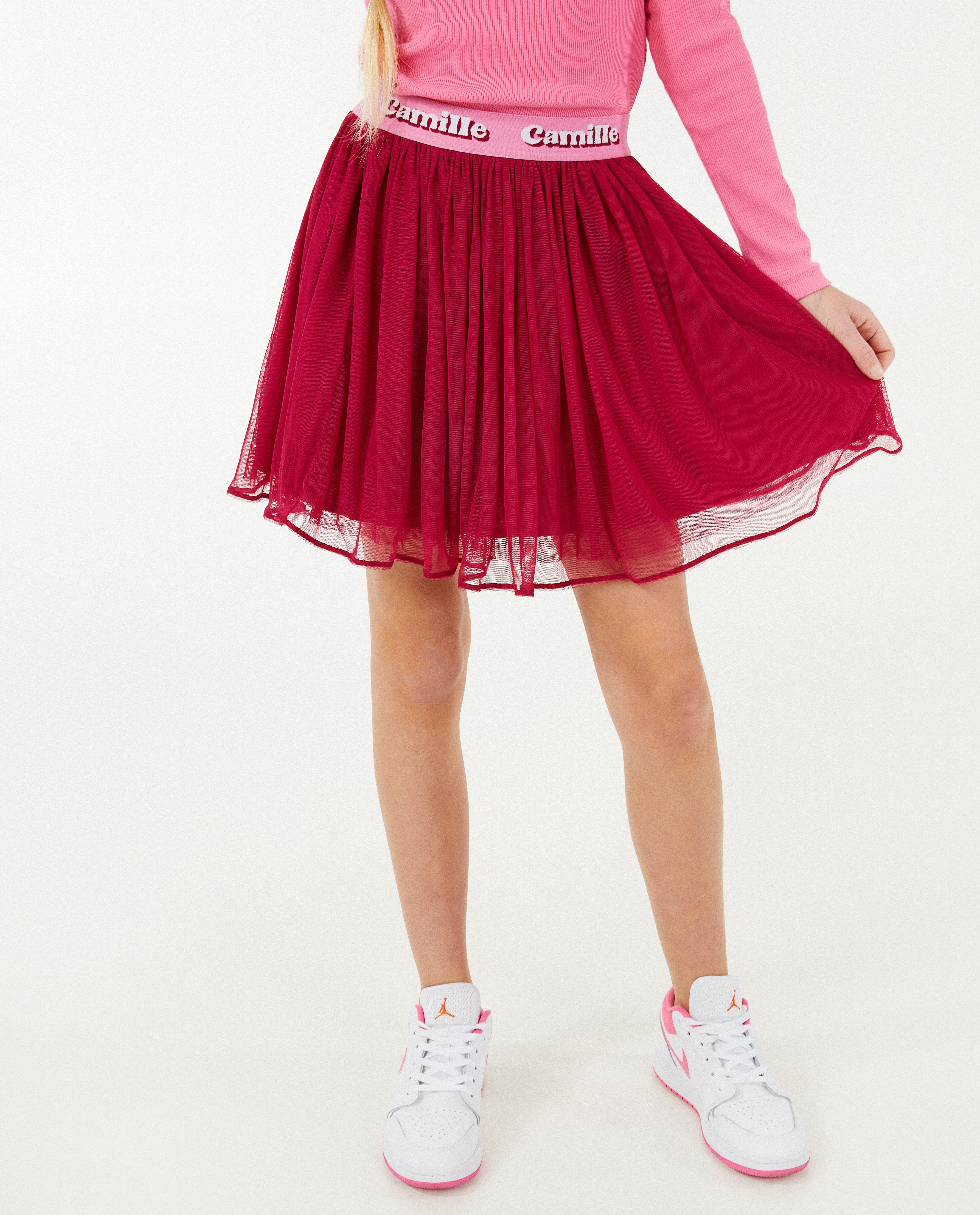 Jupes - Jupe rose avec du tulle
