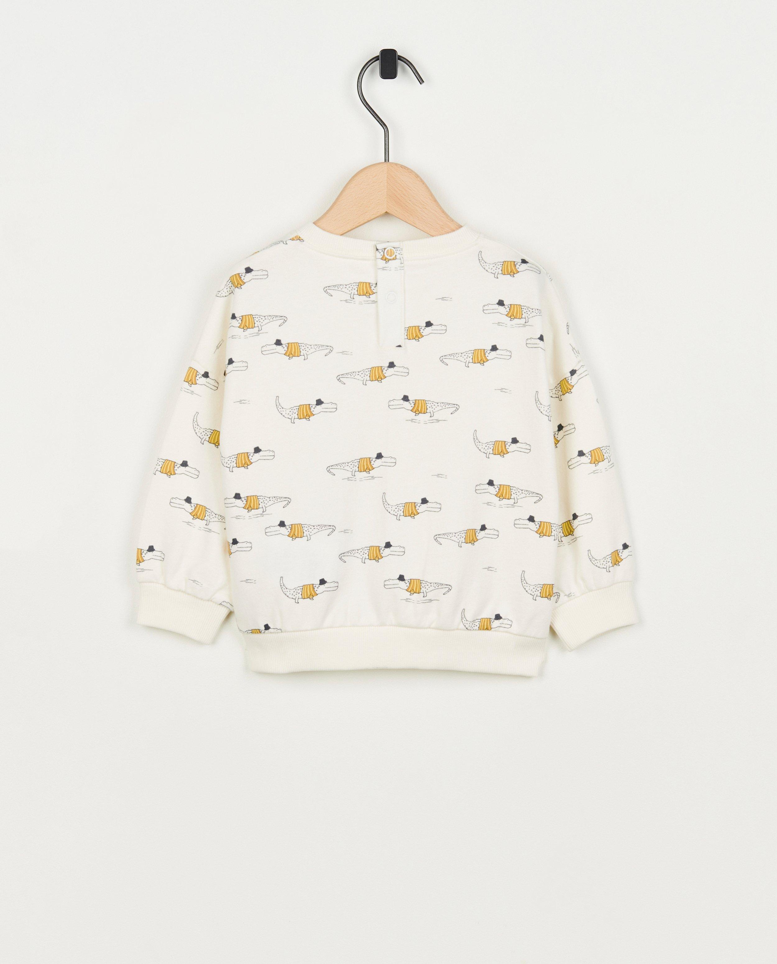 Sweaters - Sweater met krokodillenprint