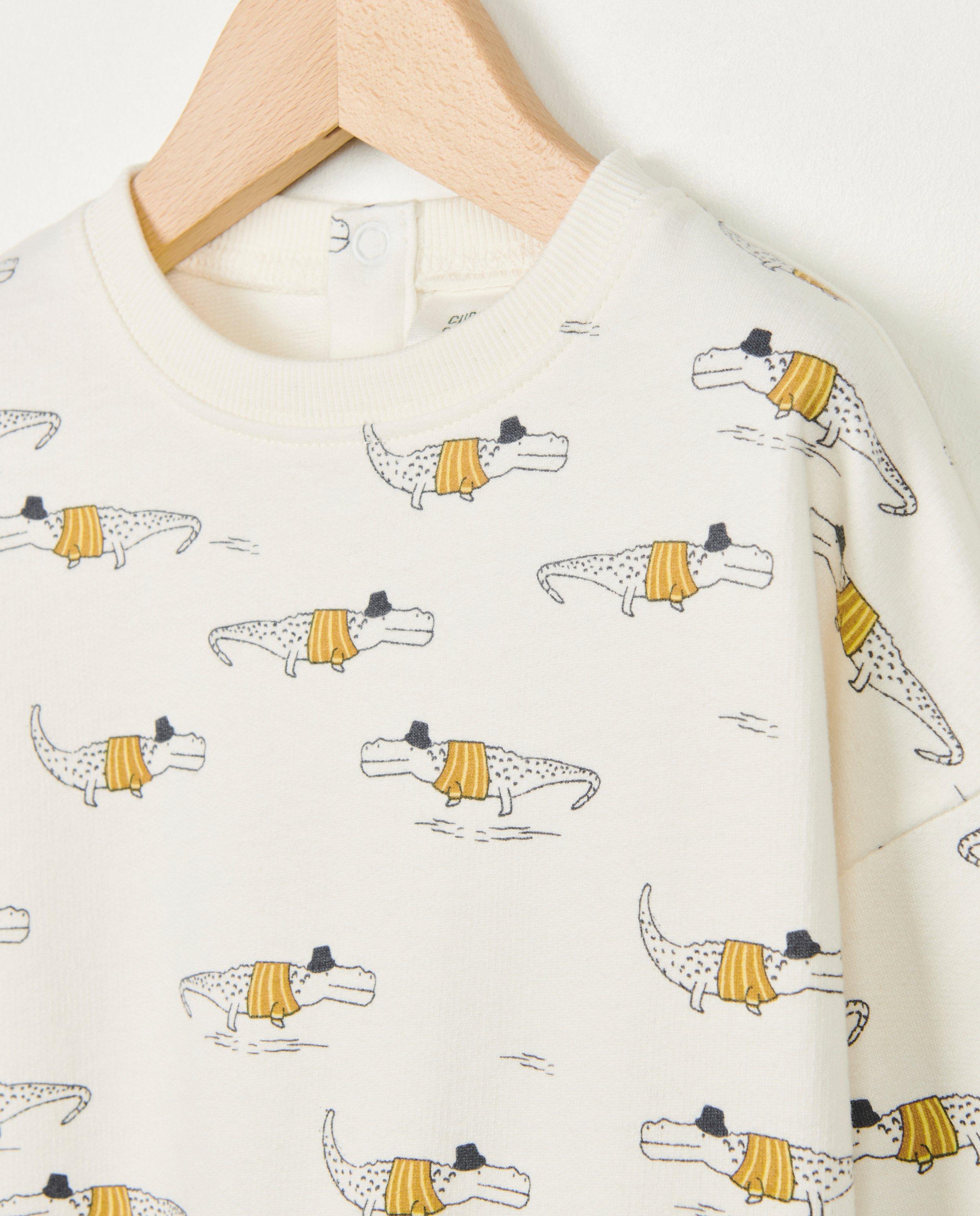 Sweaters - Sweater met krokodillenprint