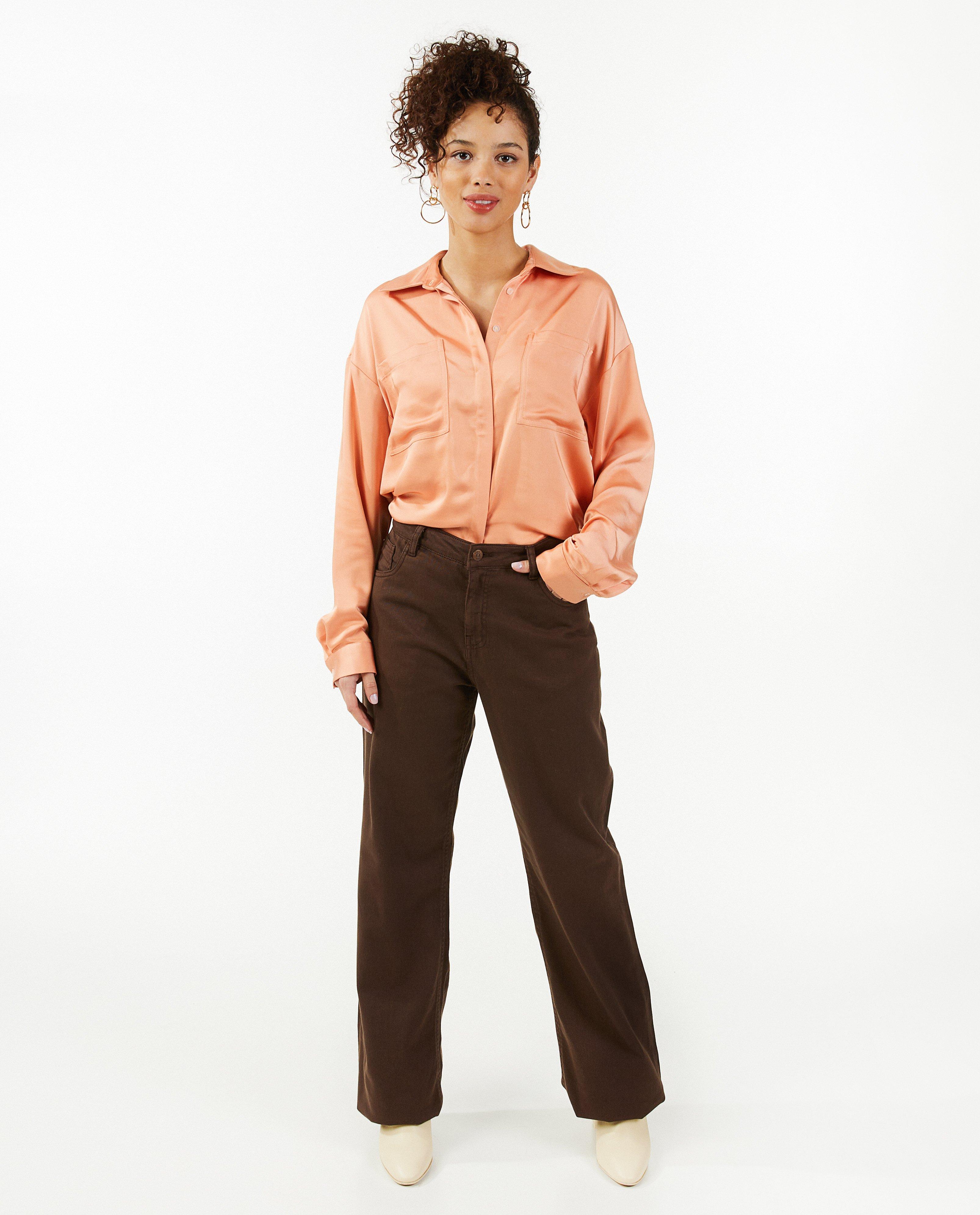 Satijnen blouse - Product Detail - rood - afbeelding nummer 1