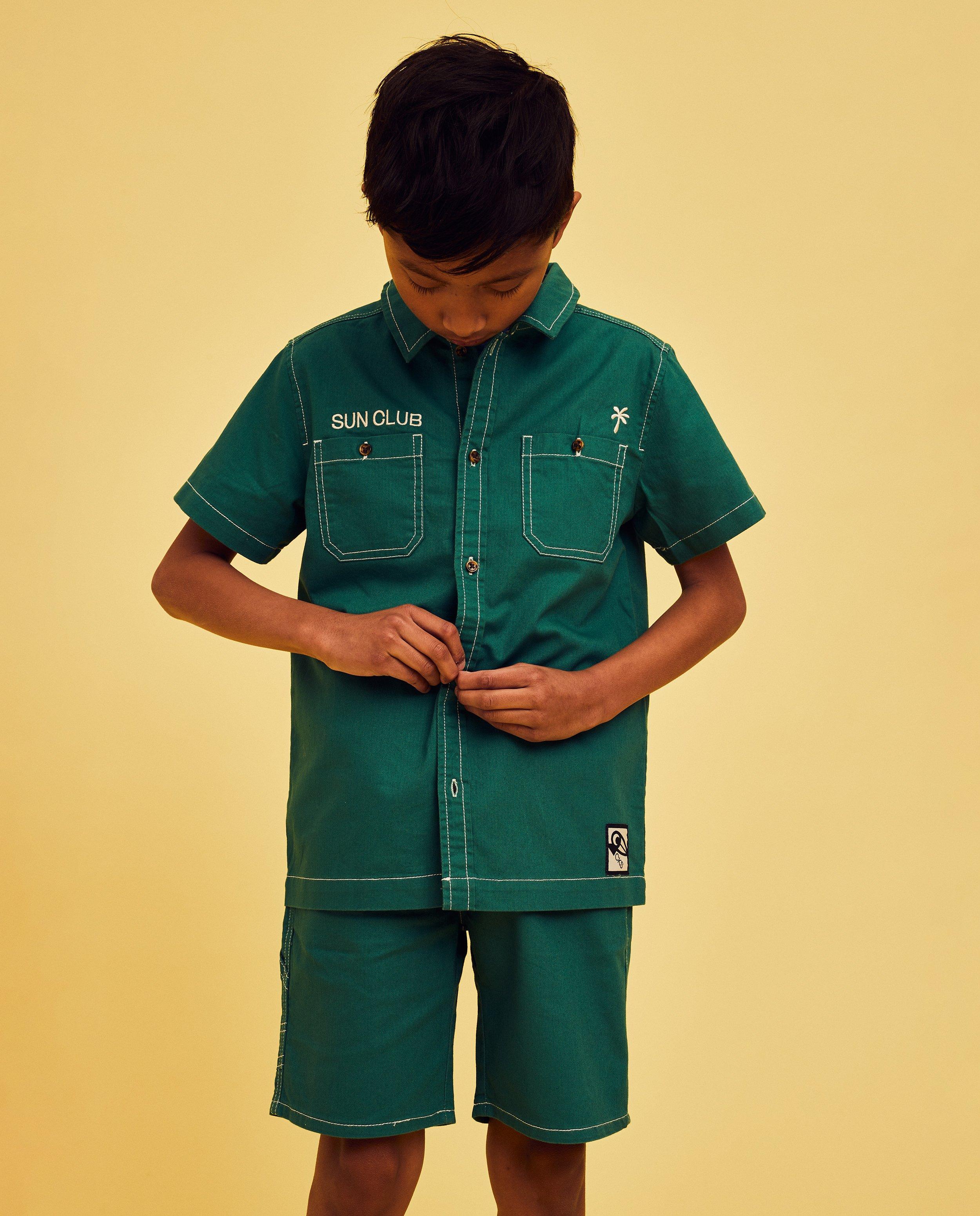 Donkergroene short - null - CKS