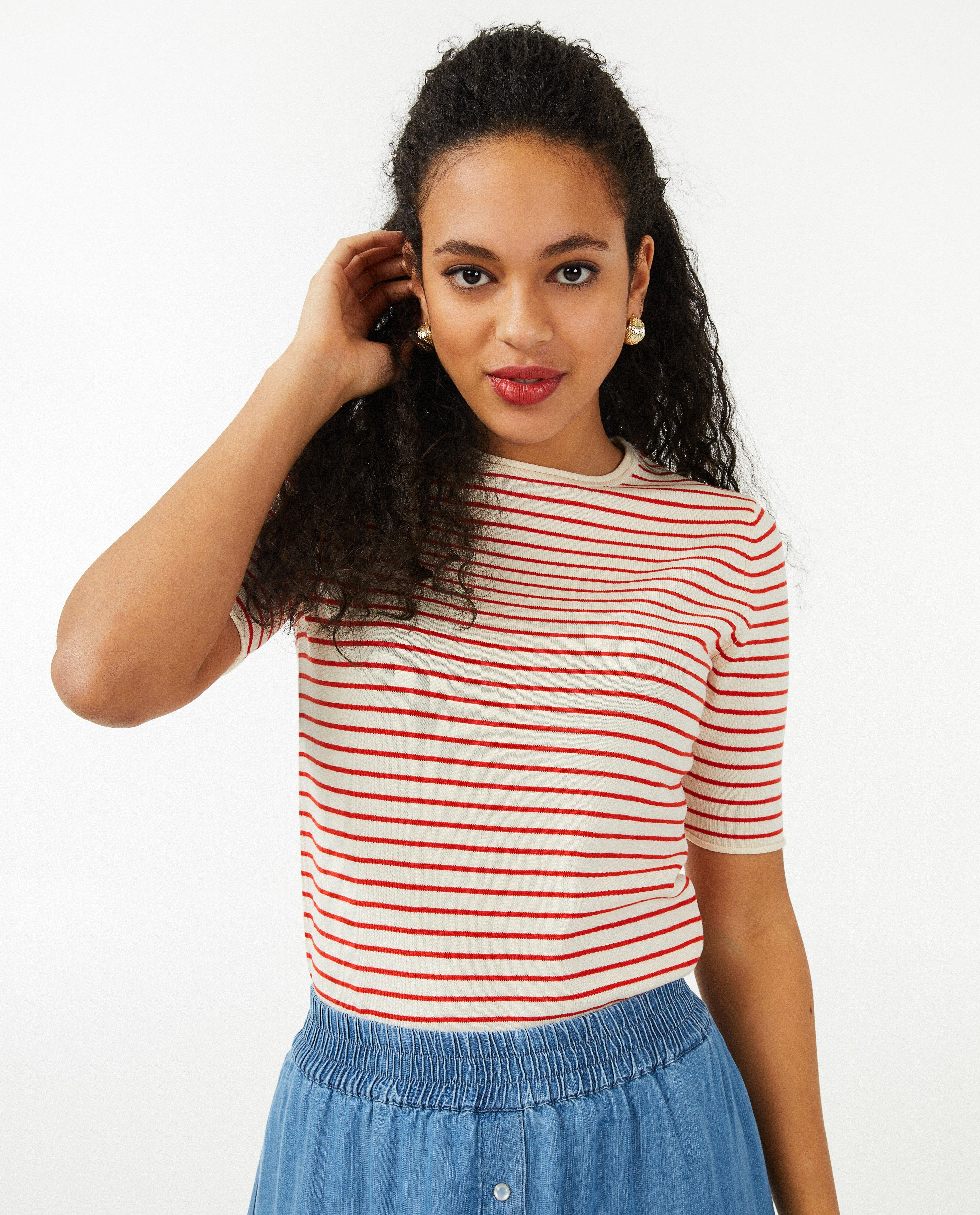 Pulls - Top rayé en tricot