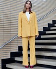 Gele broek, wide leg fit - null - Kim Van Oncen