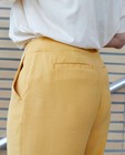 Pantalons - Pantalon jaune, coupe à jambes larges