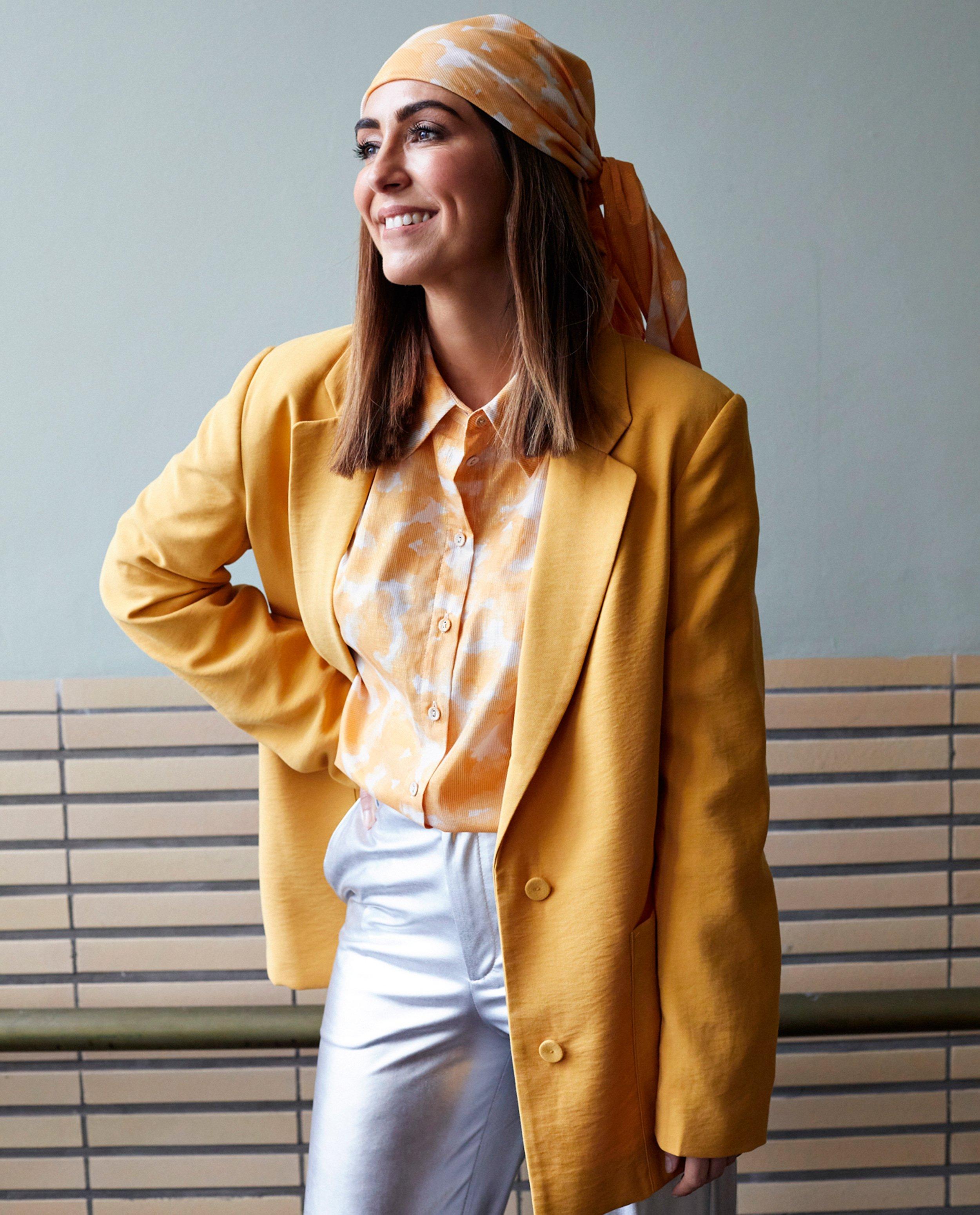 Blazers - Blazer jaune, straight fit