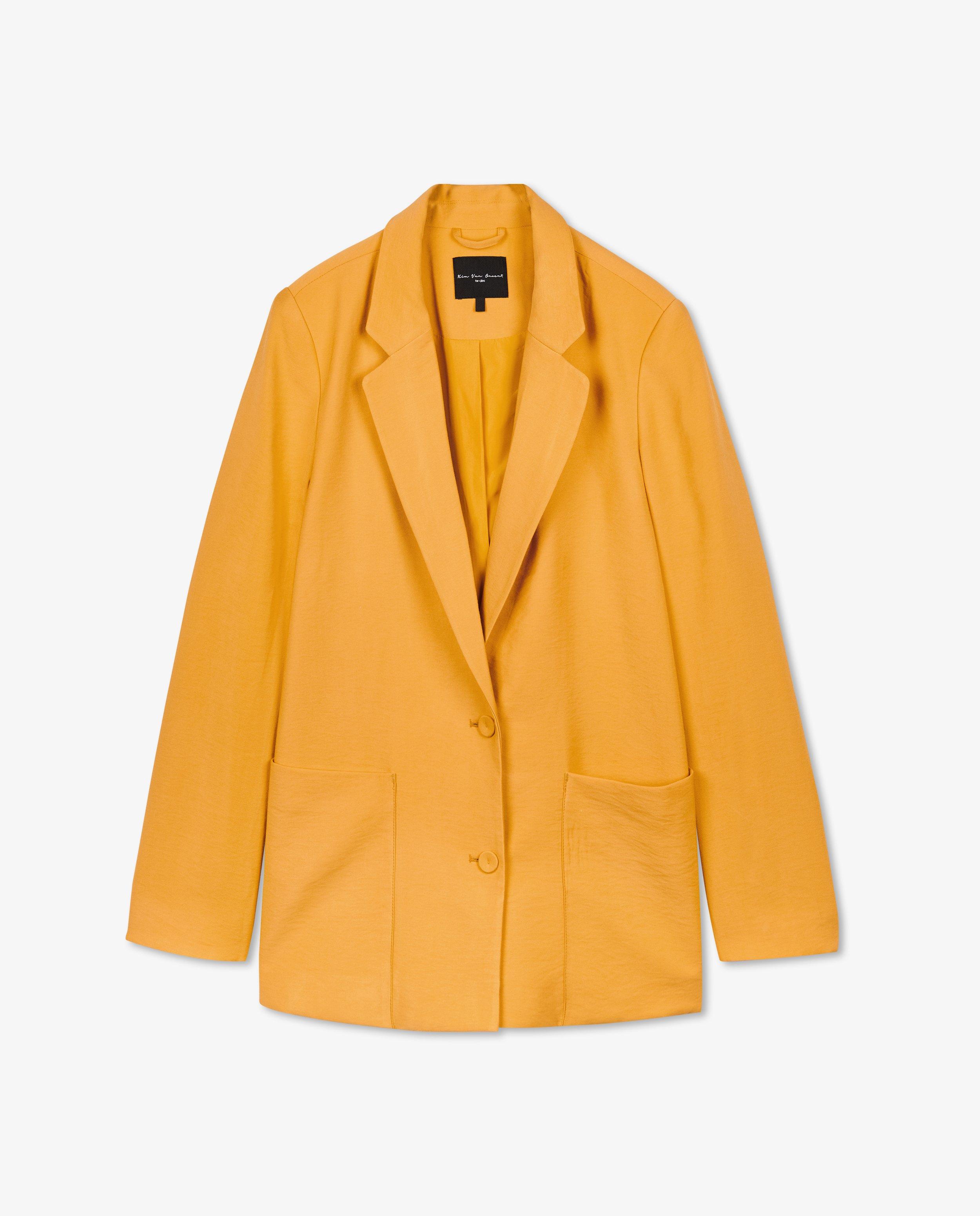 Blazers - Blazer jaune, straight fit