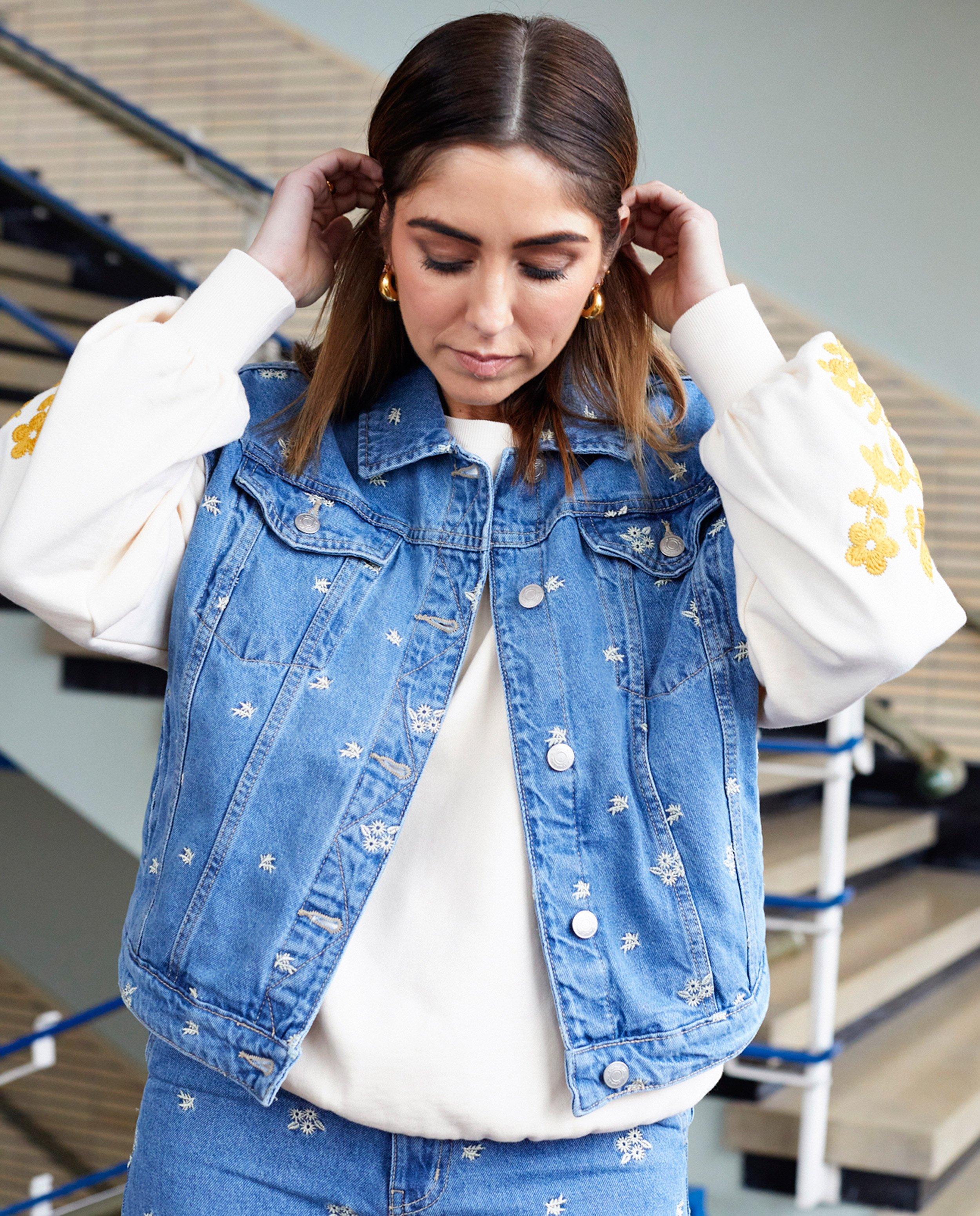 Blazers - Veste en jeans brodée