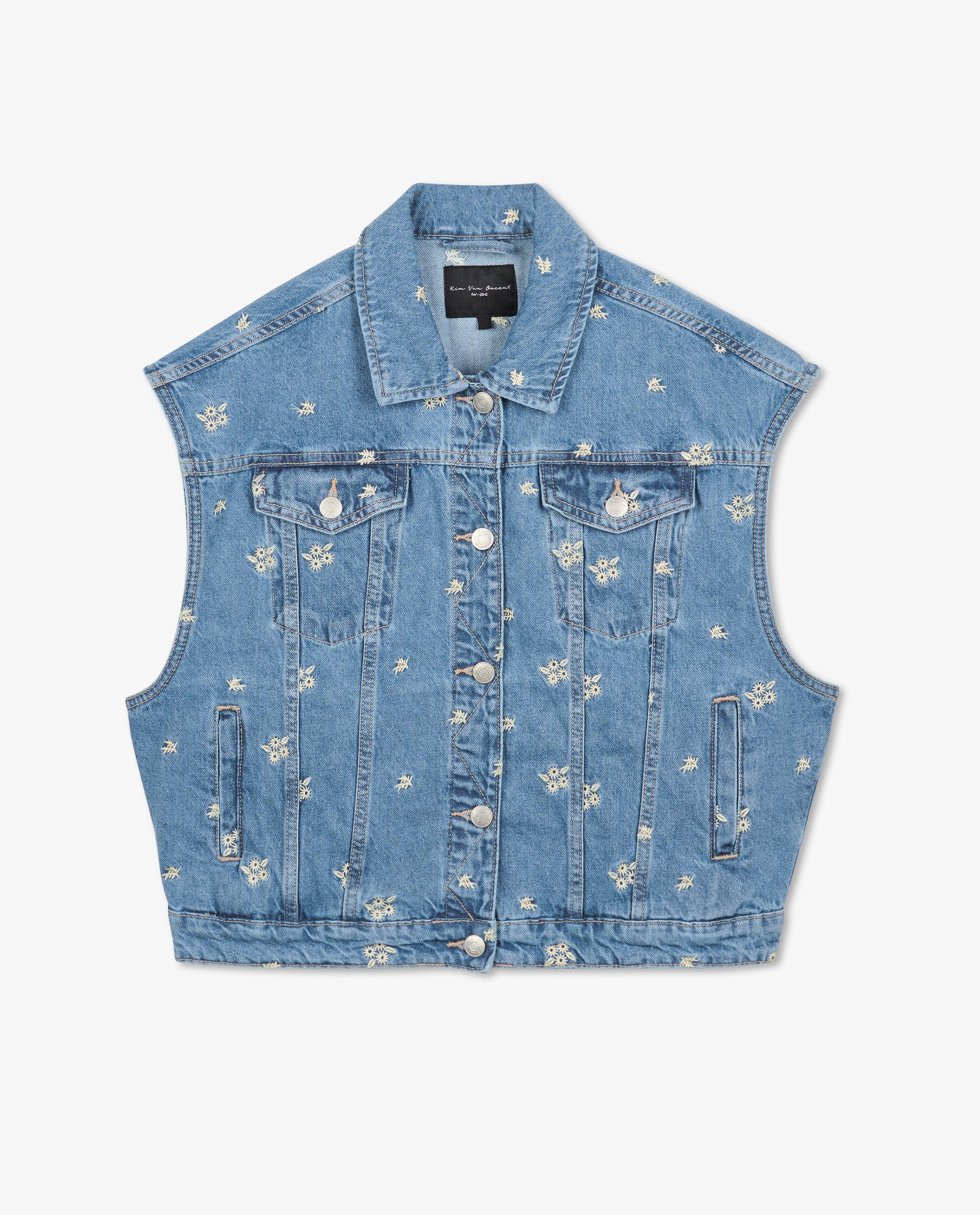 Blazers - Veste en jeans brodée