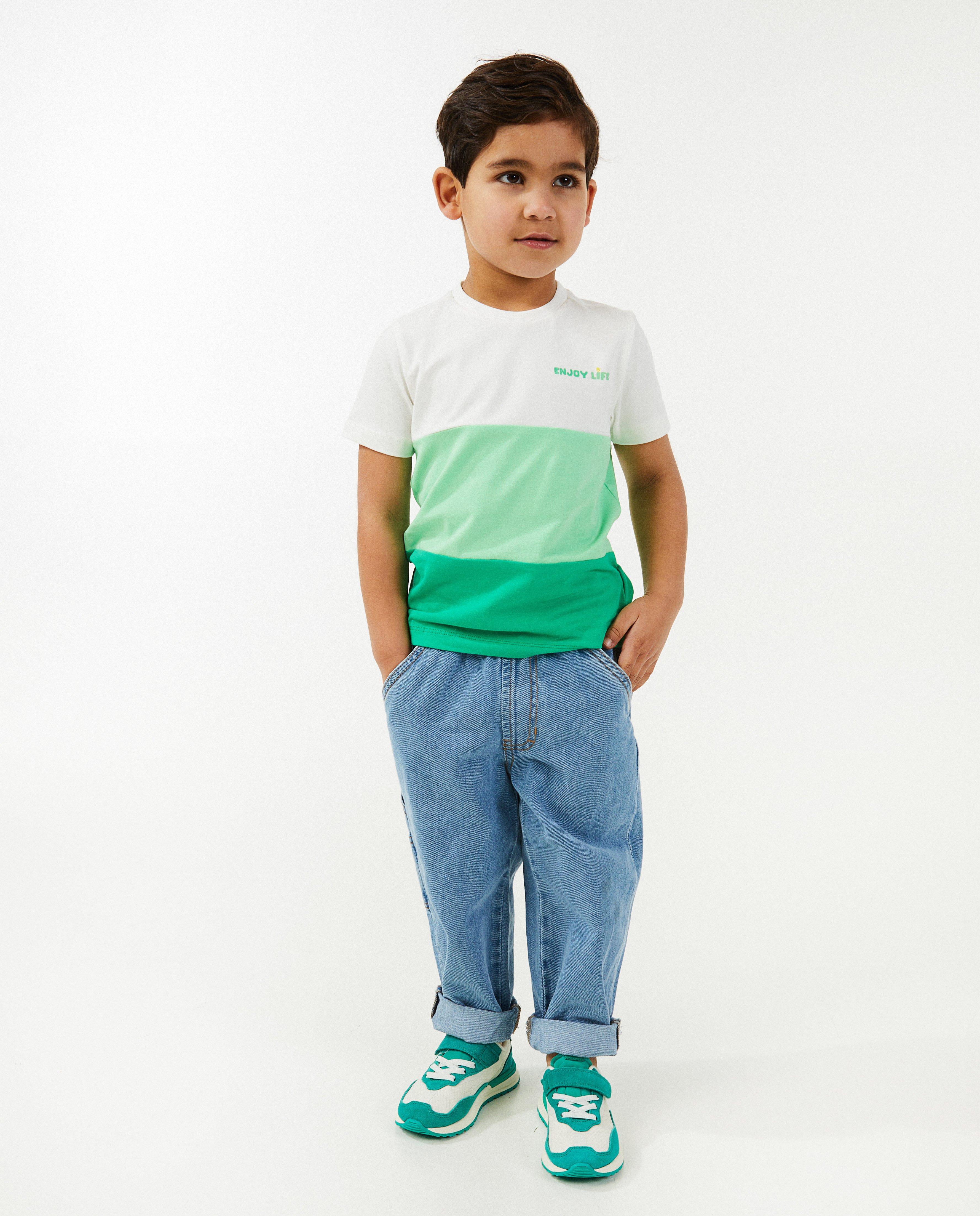 Blauwe jeans, worker fit - null - Kidz Nation