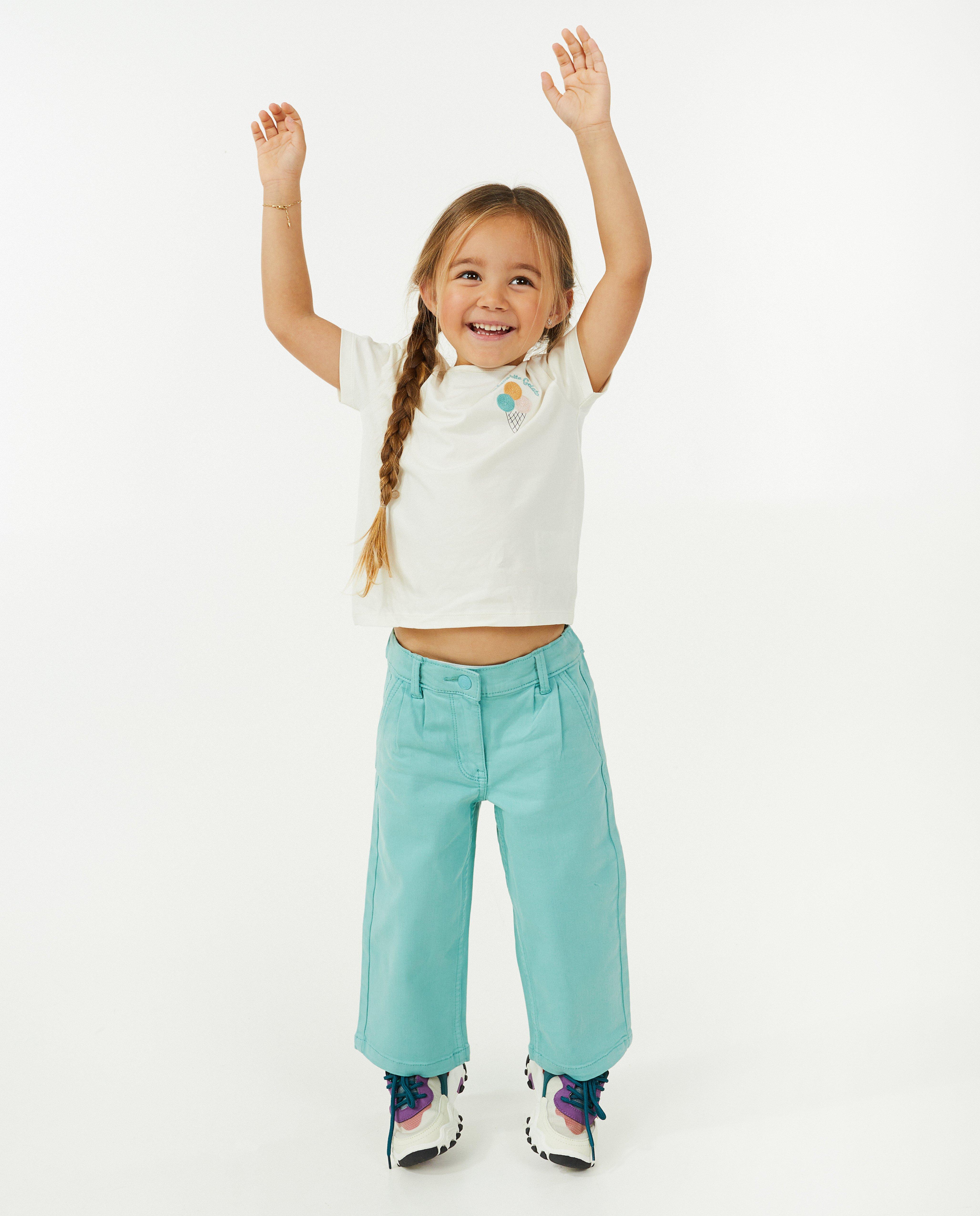 Mintgroene broek, culotte fit - null - Milla Star