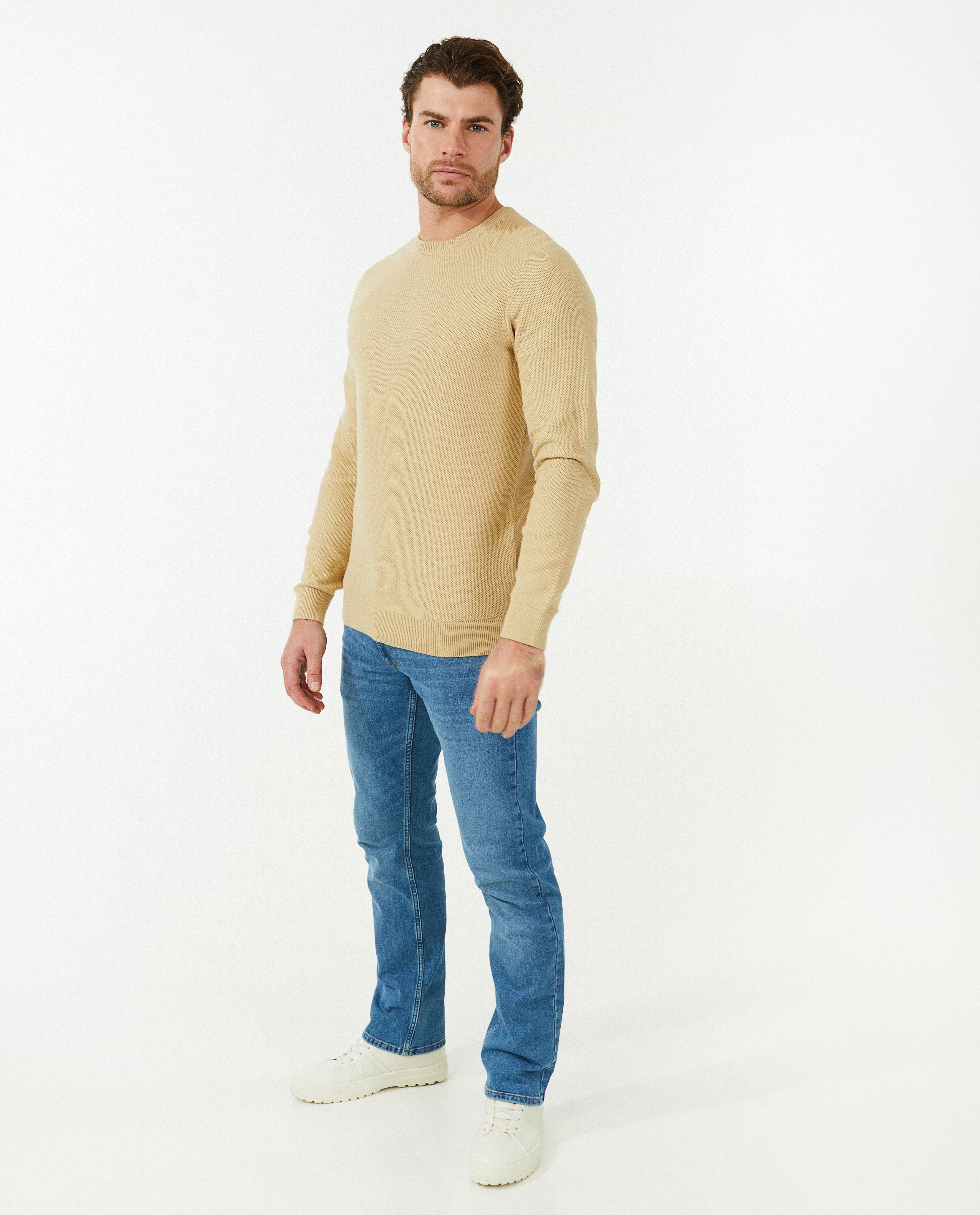 Blauwe jeans, fitted straight fit - null - Quarterback