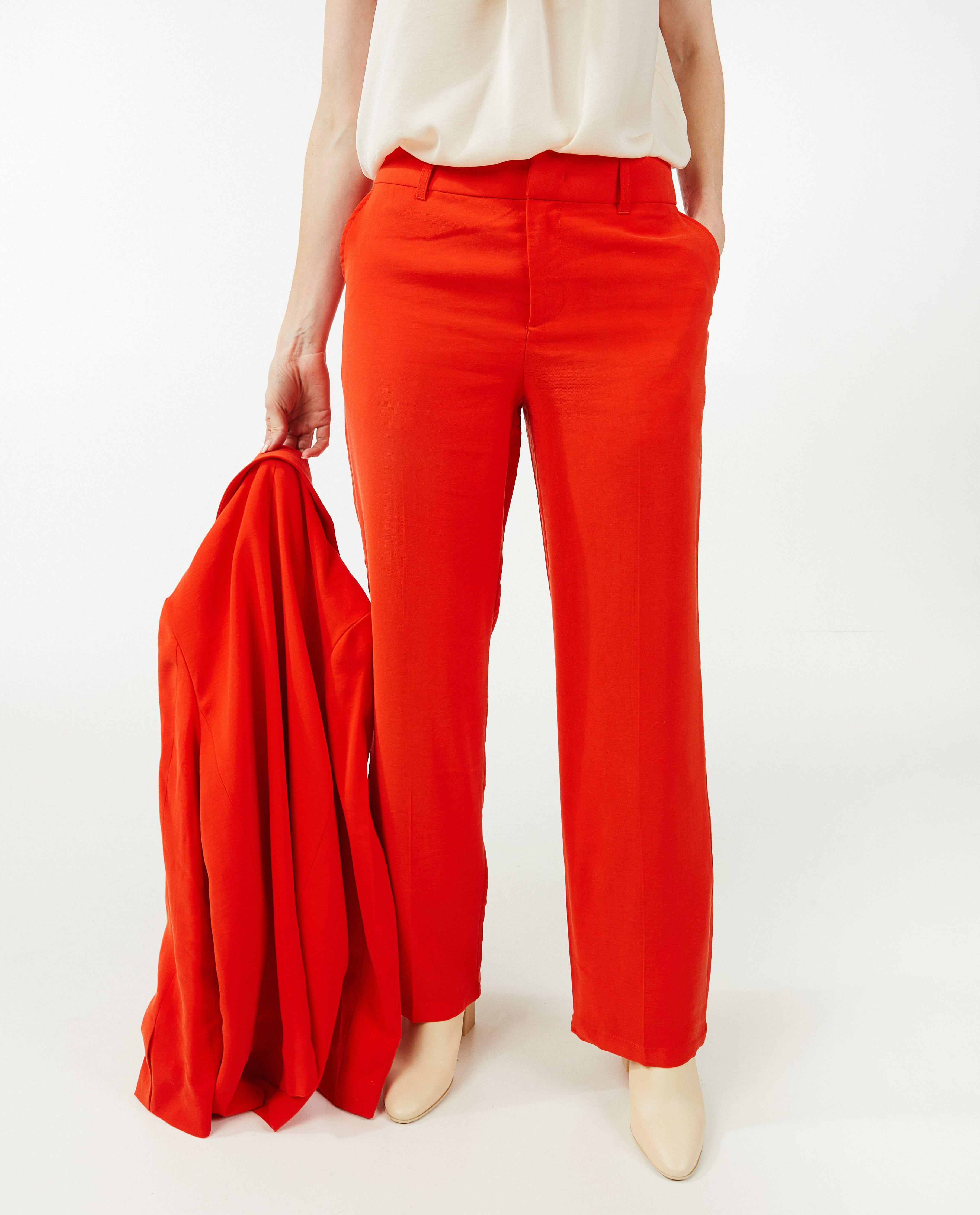 Broeken - Broek met sierplooi