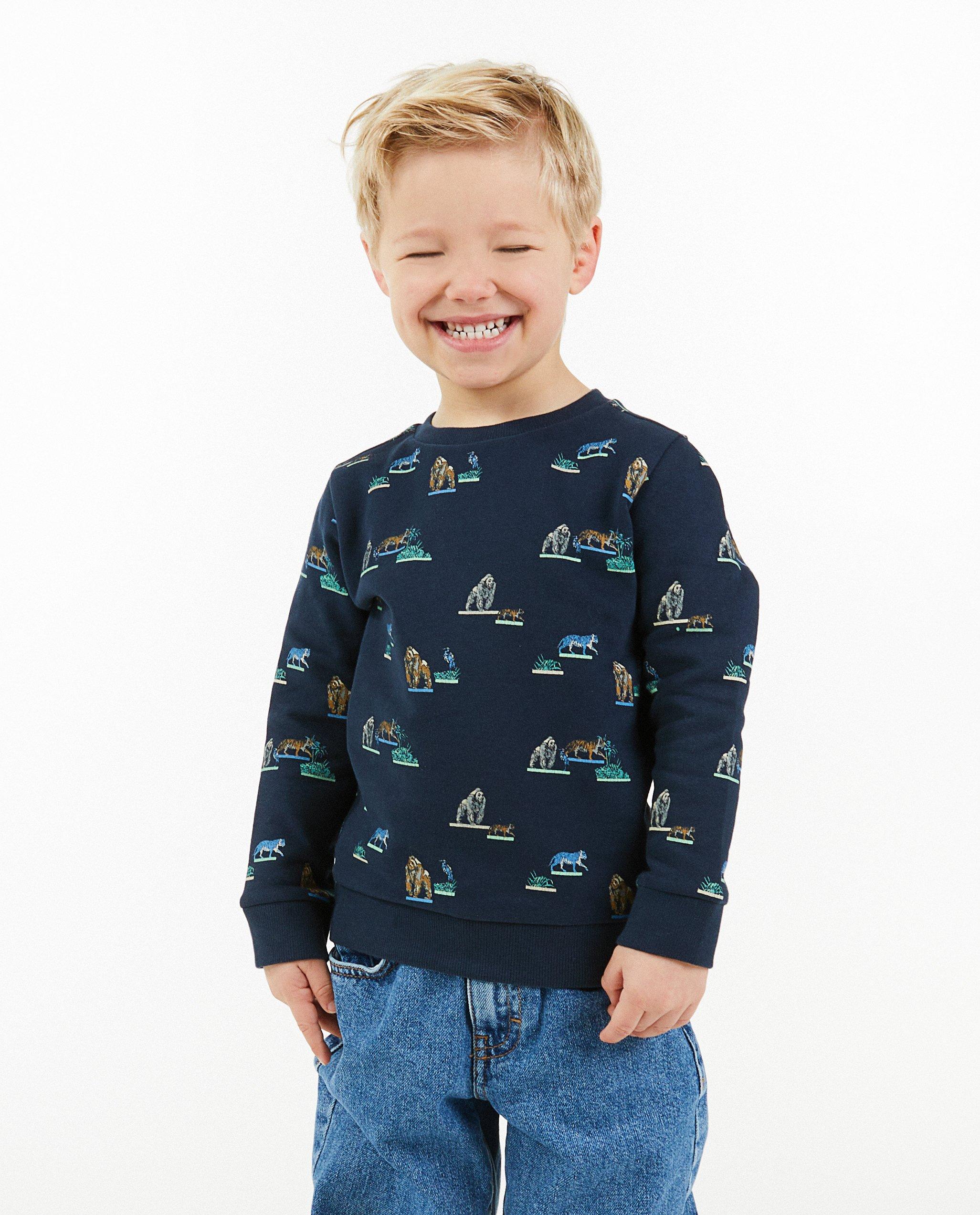 Sweaters - Sweater met dierenprint