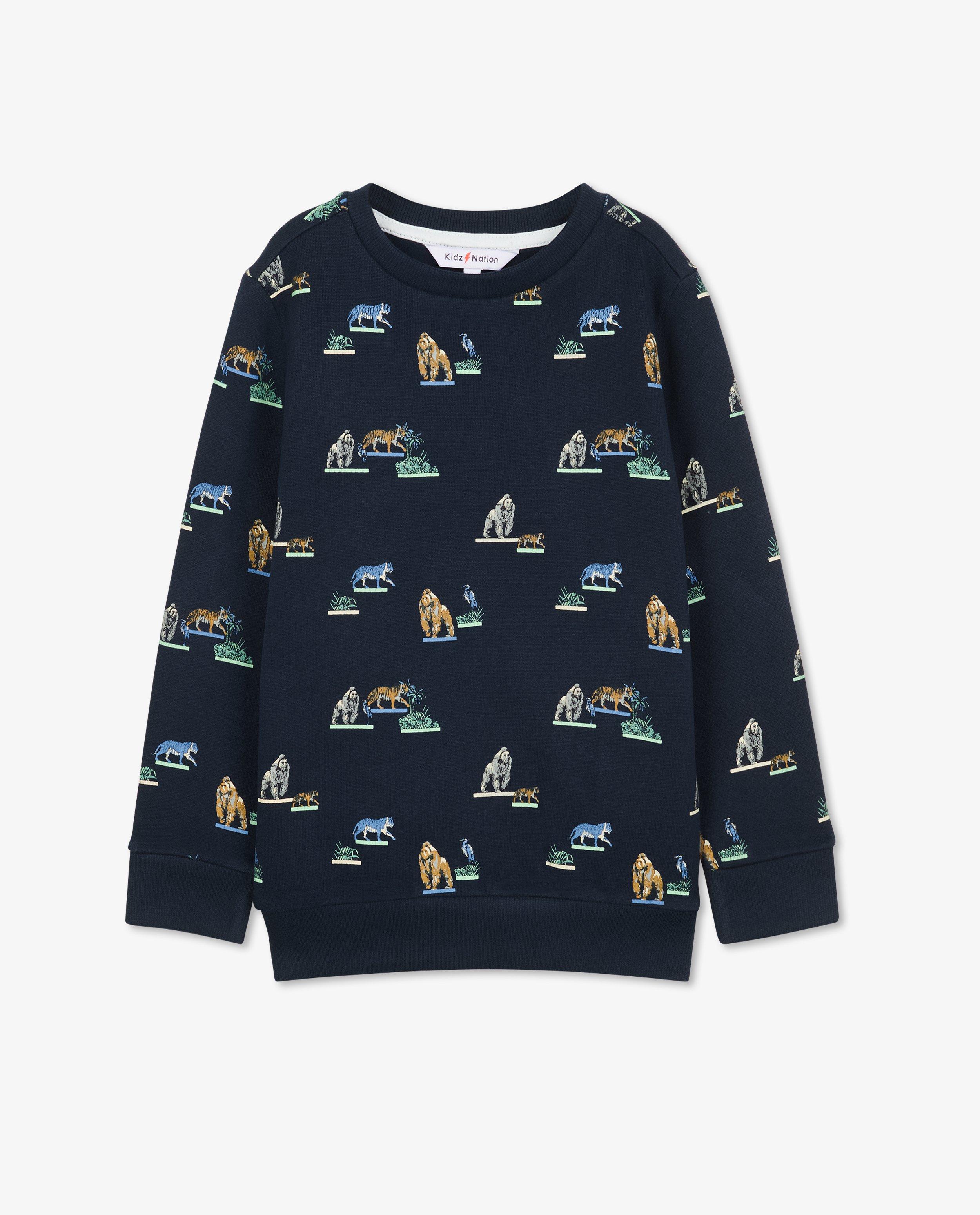 Sweaters - Sweater met dierenprint