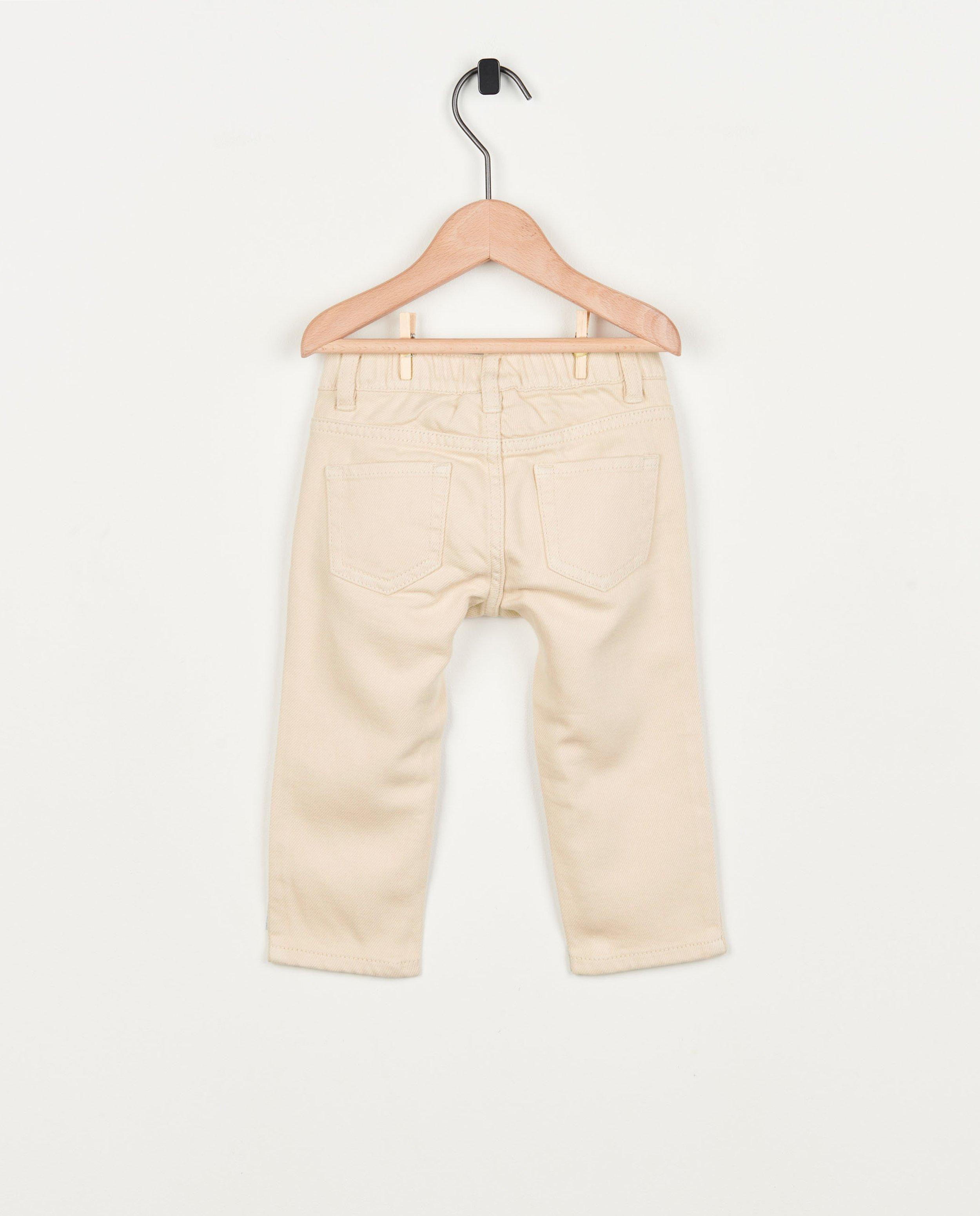 Broeken - Beige jeans, slim fit