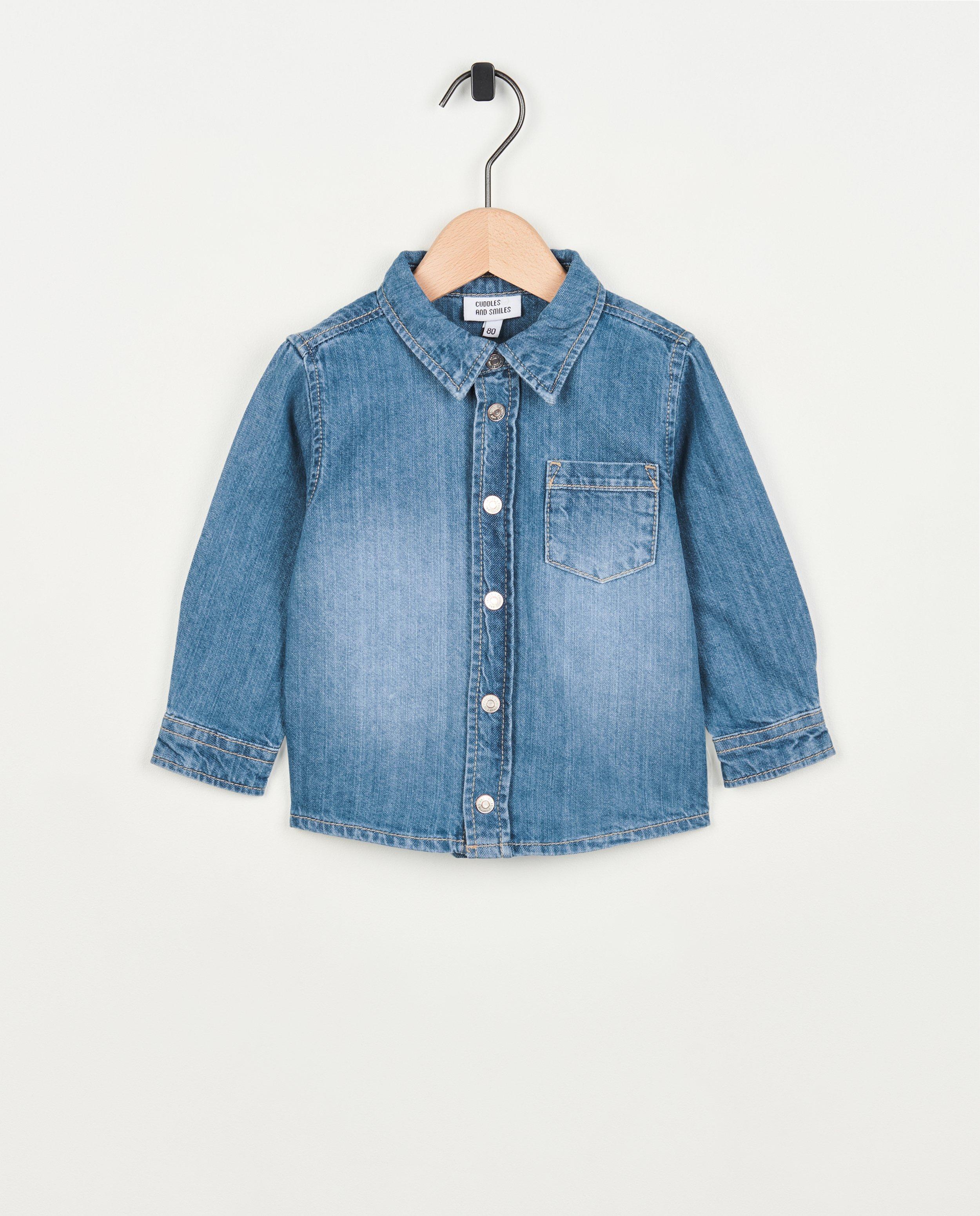 Blauw jeanshemdje - null - Cuddles and Smiles
