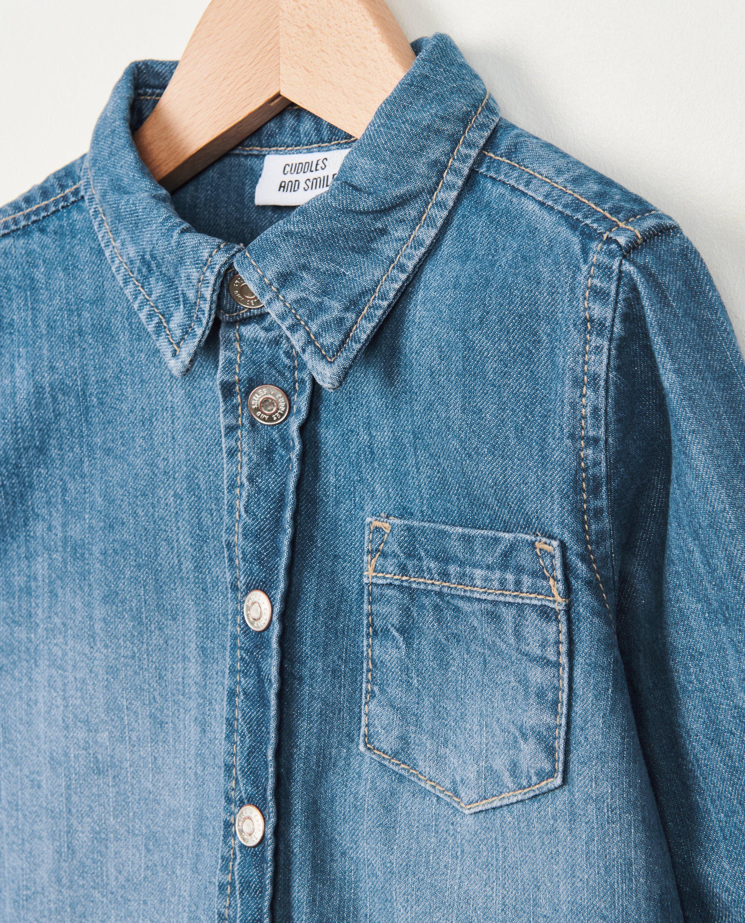 Hemden - Blauw jeanshemdje