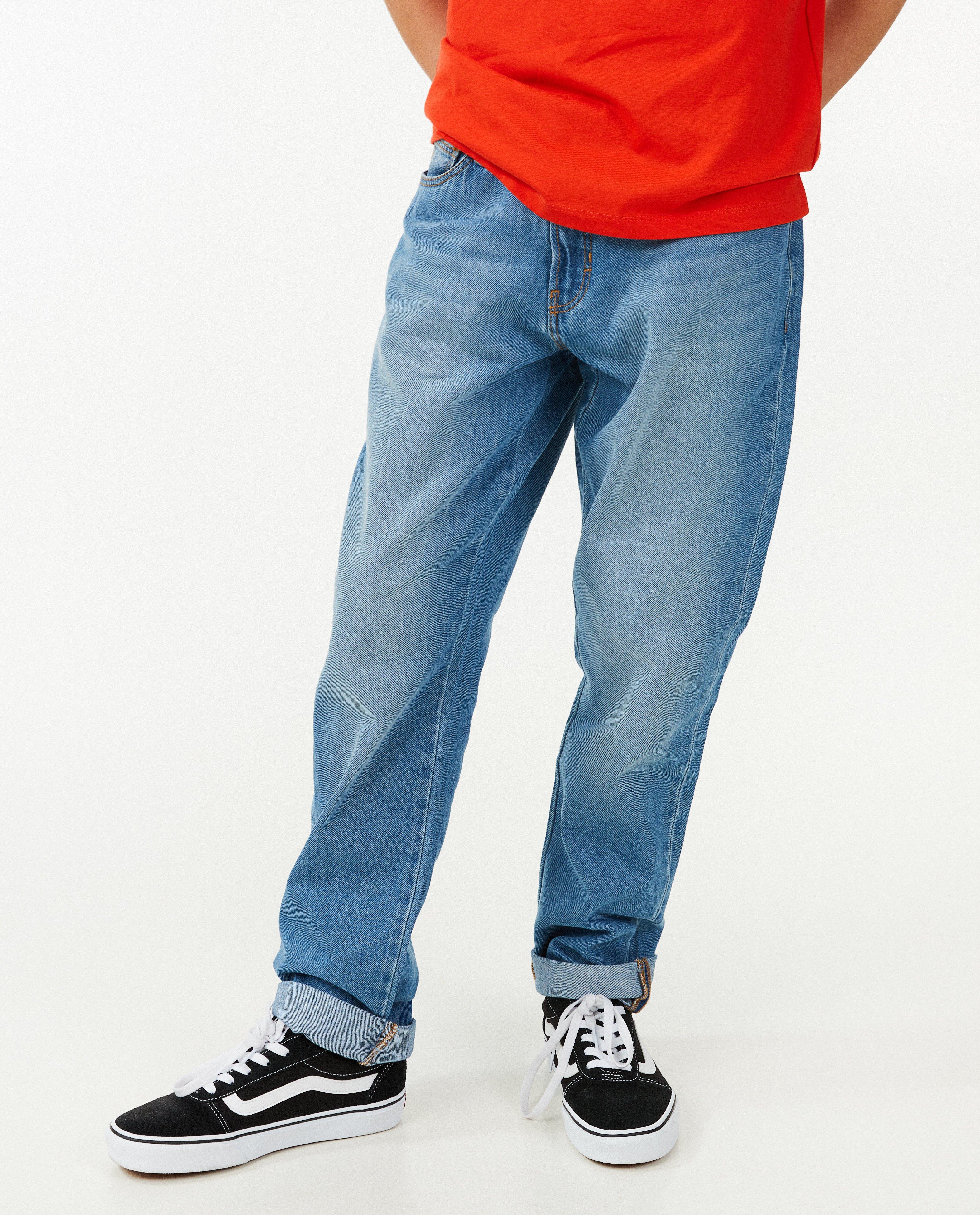 Jeans - Blauwe jeans, baggy fit