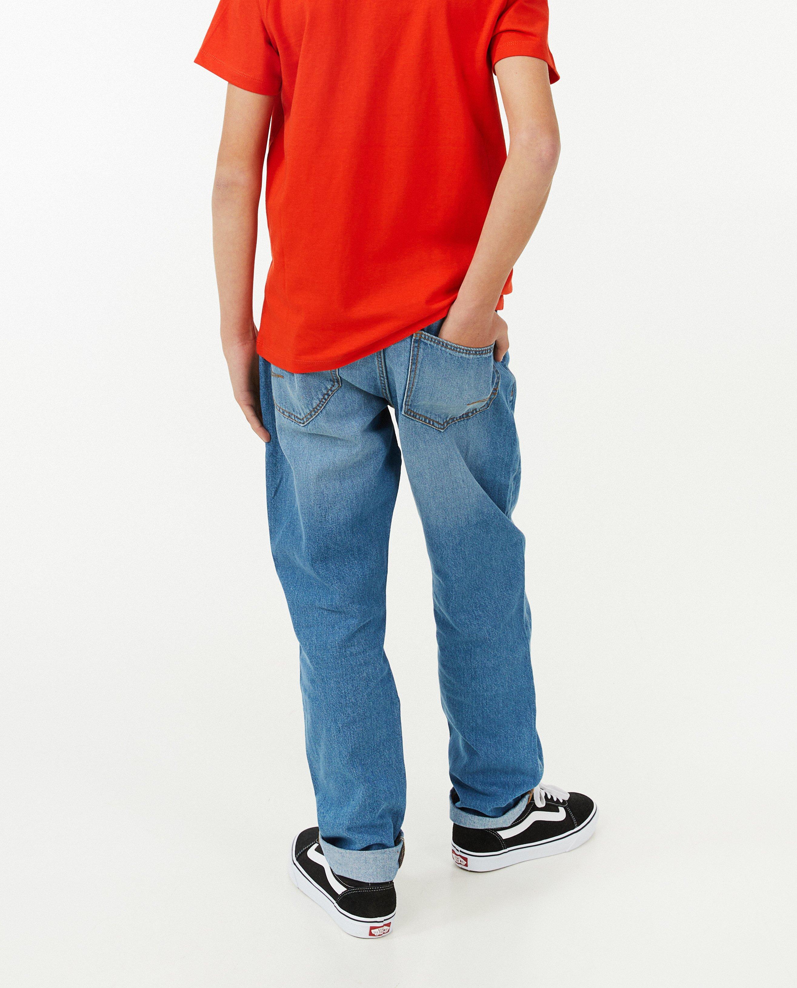 Jeans - Blauwe jeans, baggy fit