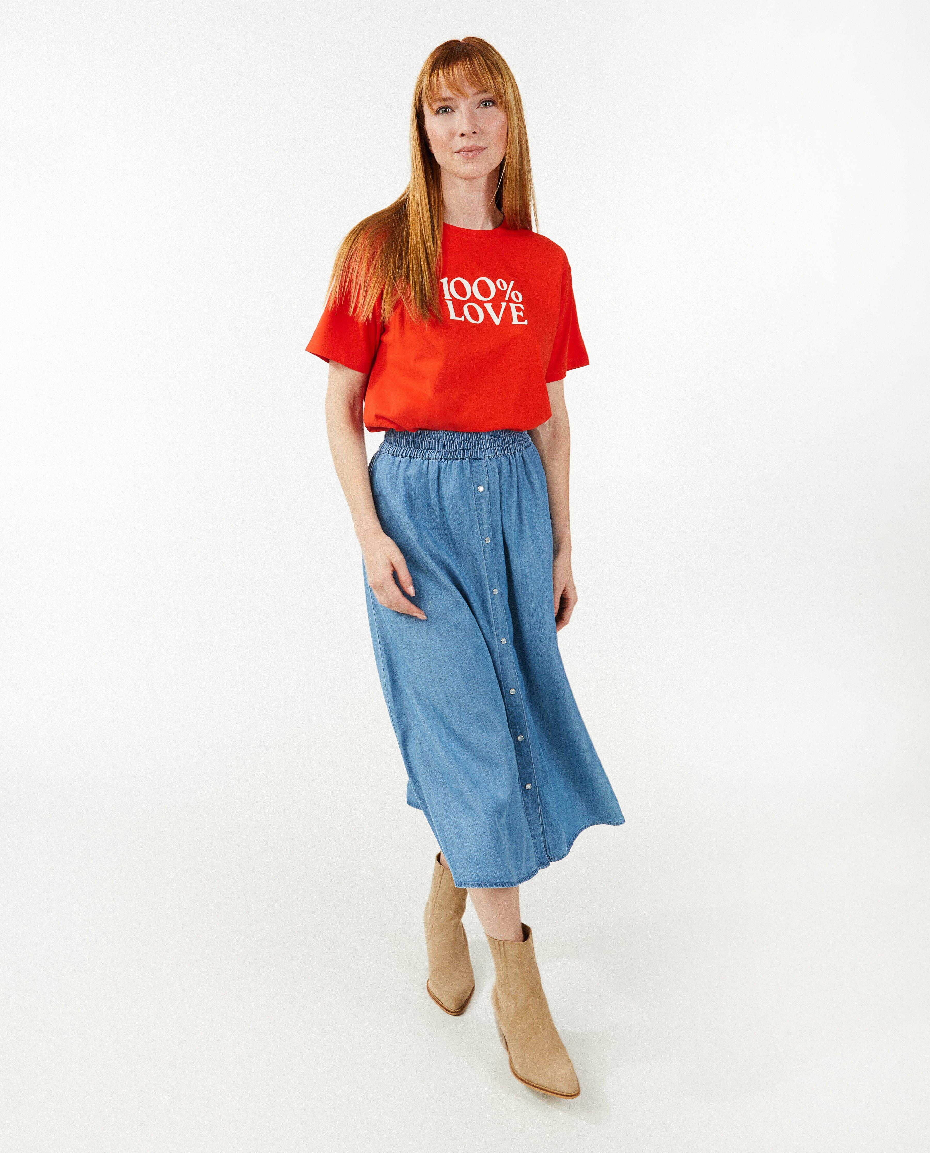 T-shirt met print - null - Sora