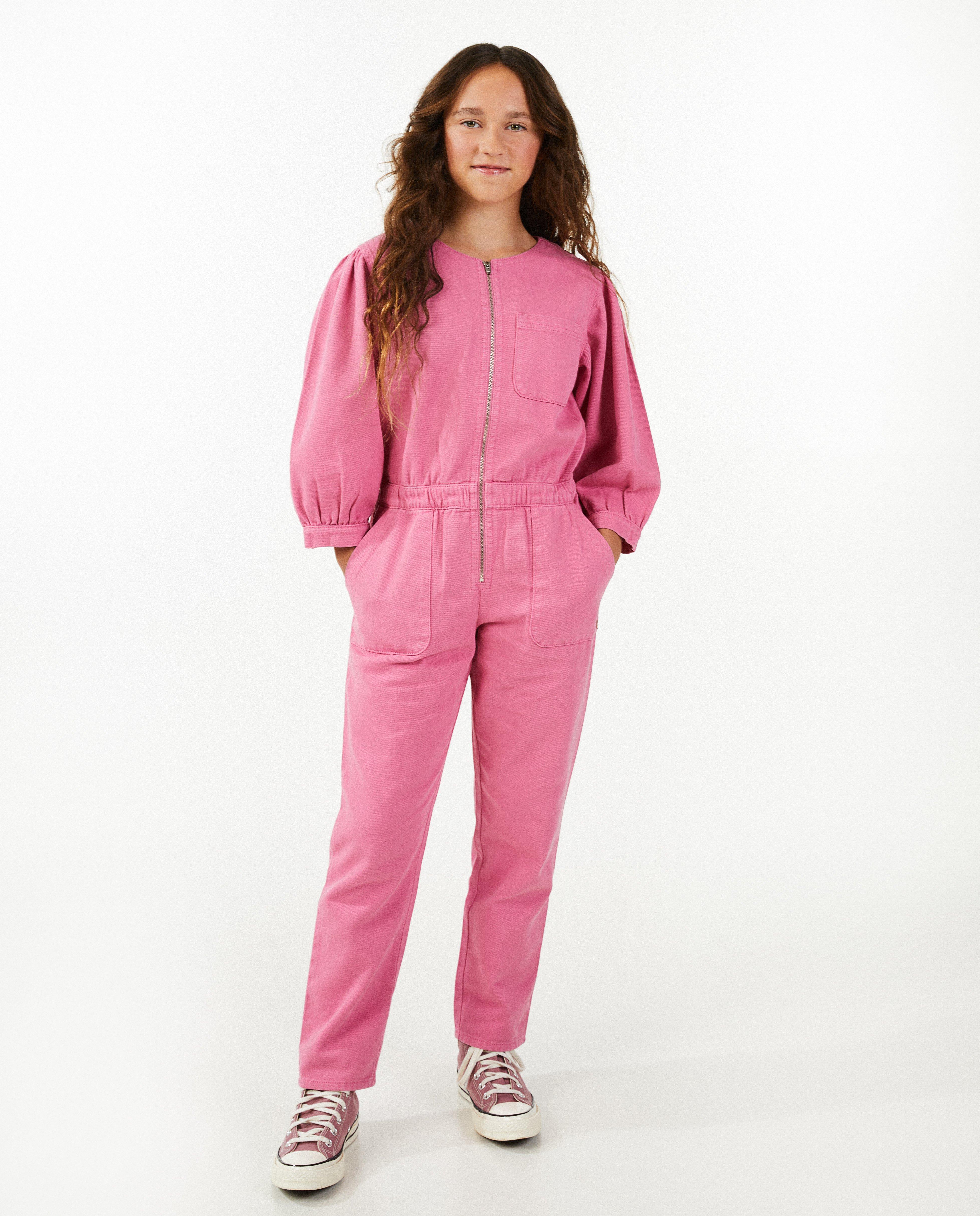 Roze jumpsuit, mom fit - null - Like Me