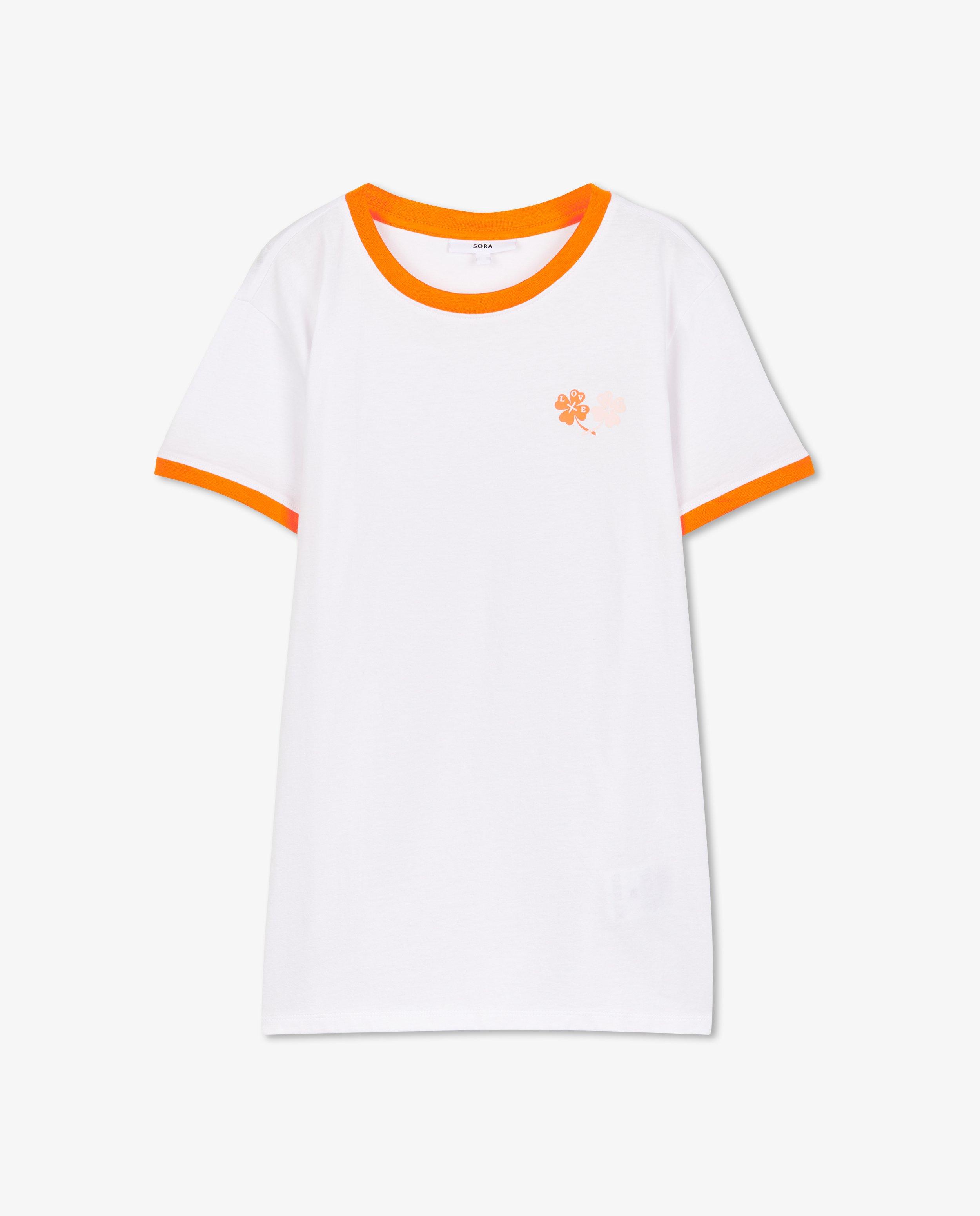 T-shirts - T-shirt blanc à imprimé