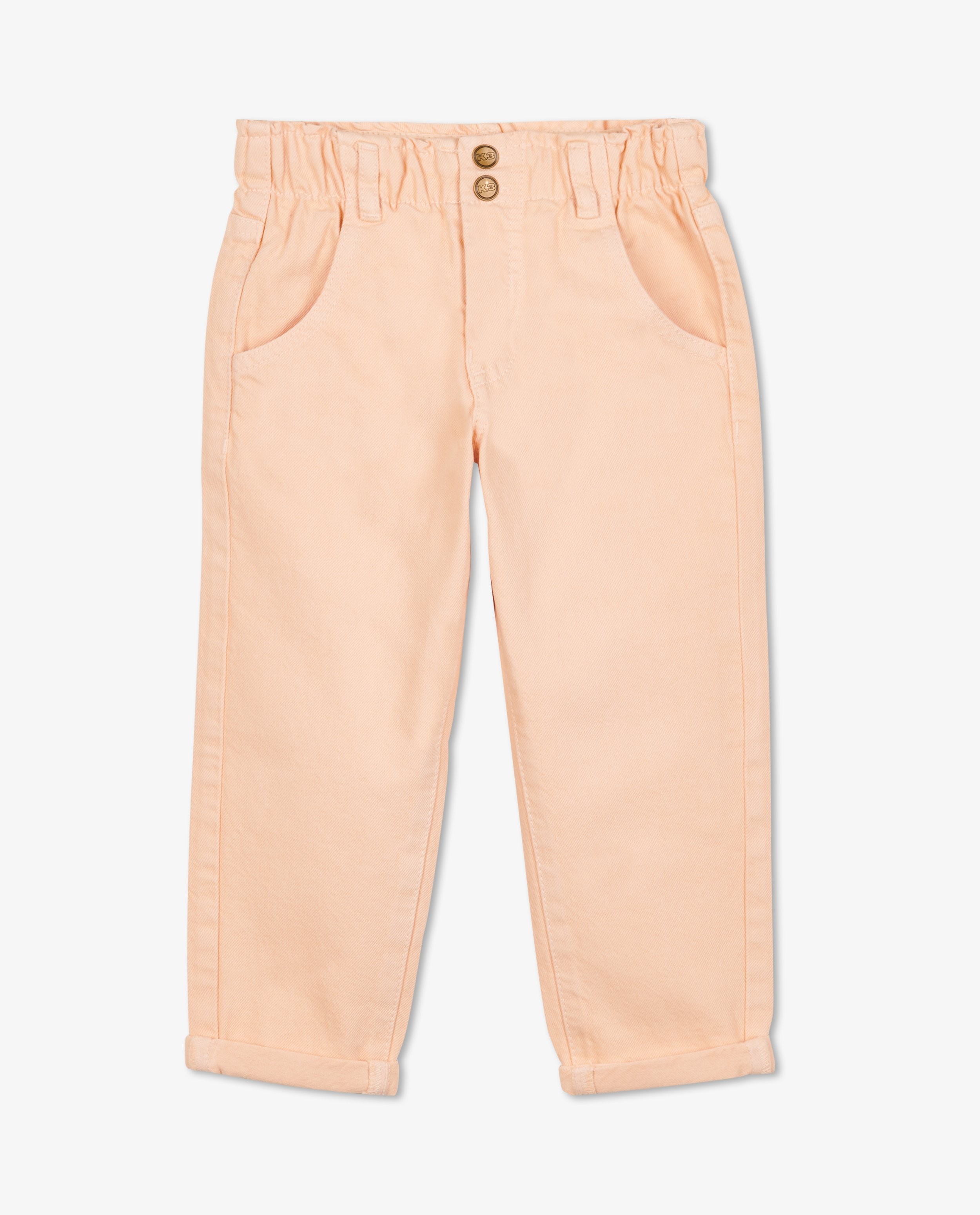 Pantalons - Jeans orange clair, coupe slouchy